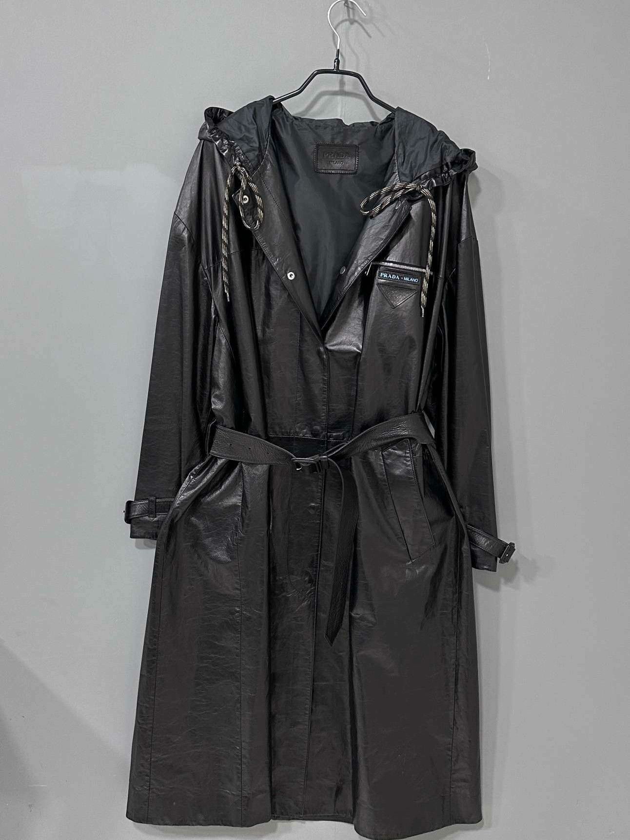 Prada Prada Black Leather Jacket it_38 Women Size XS / US 0-2 / IT 36-38 - 1 Thumbnail