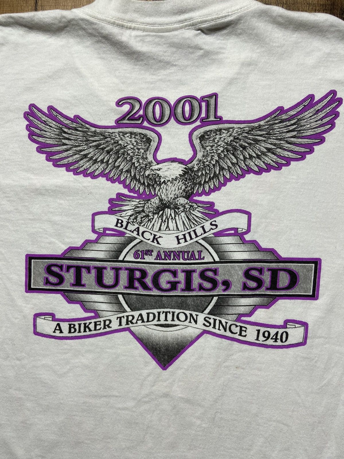 All Sport Vintage 2001 Sturgis motorcycle rally tee Size US XL / EU 56 / 4 - 9 Thumbnail