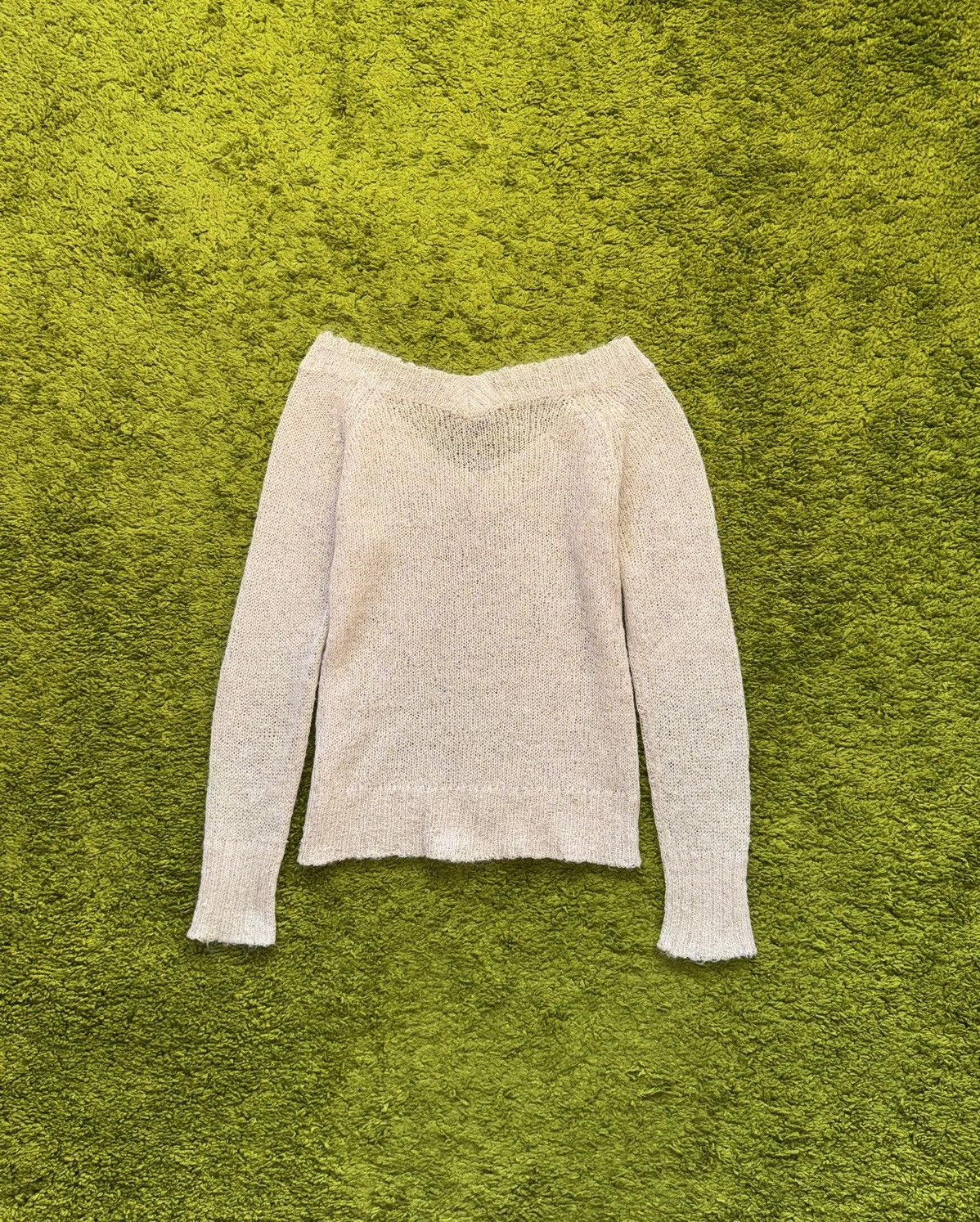 If Six Was Nine 🇯🇵 Preview# Japanese mesh spider web mohair blend sweater Size S / US 4 / IT 40 - 2 Thumbnail