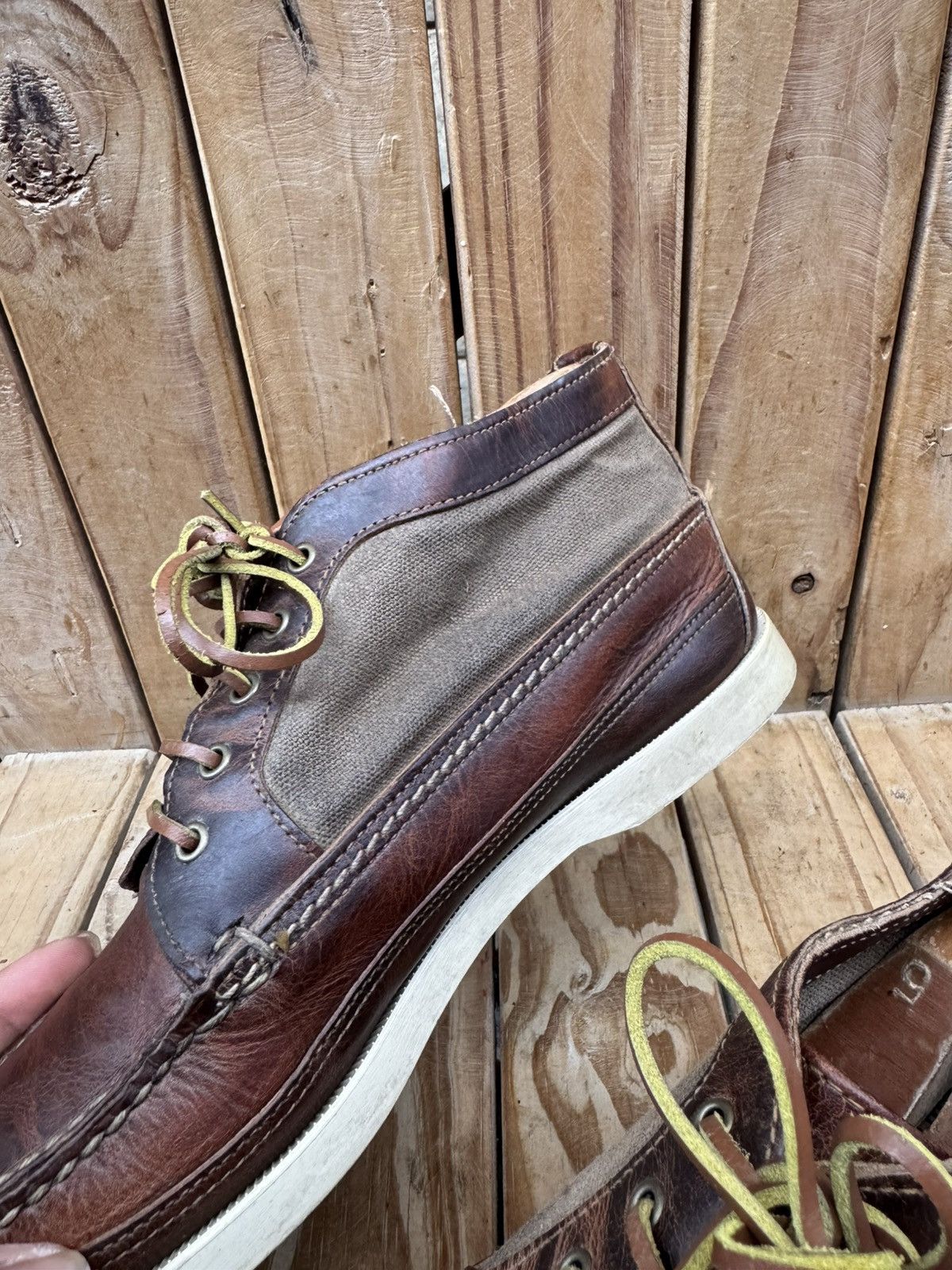 Red Wing Red Wing 9190 waxed Canvas leather chukka boots US 9 E UK 8 Size US 9 / EU 42 - 16 Thumbnail