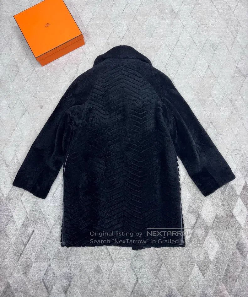 Hermes Hermes Autumn/Winter Fur Coat Jacket with 100% Baby Lamb L Size XS / US 0-2 / IT 36-38 - 6 Thumbnail