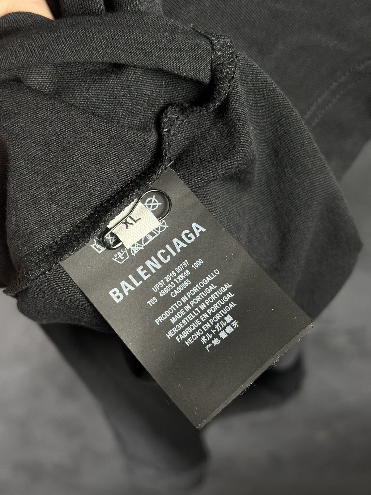 Balenciaga Balenciaga Cotton Back Logo T- Shirt BlackT-Shirts Size US XL / EU 56 / 4 - 6 Thumbnail
