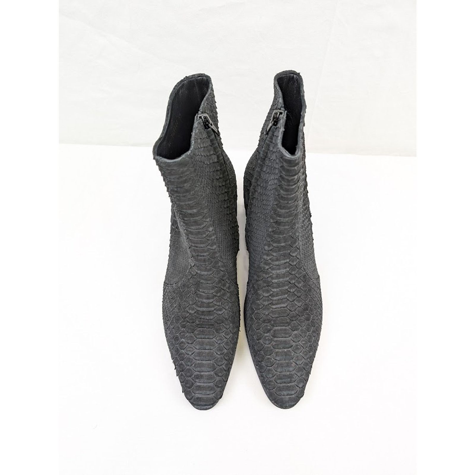 Saint Laurent Paris o1rshd1 Vassili 60 Pitone / Python Boots in Nero Size US 9 / EU 42 - 15 Thumbnail