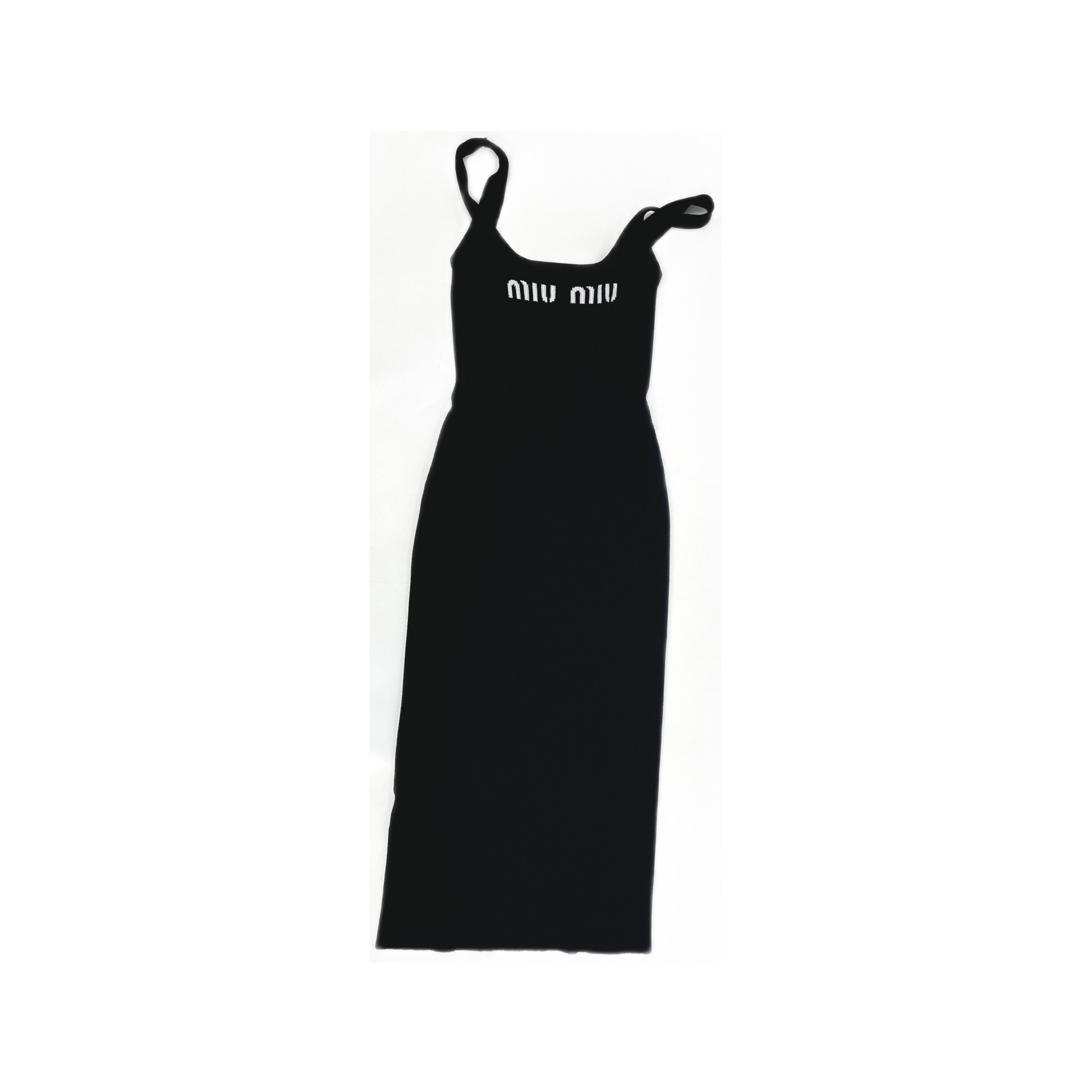 Miu Miu Miu Miu Logo Sleeveless Midi Dress Size 40 Size S / US 4 / IT 40 - 1 Thumbnail