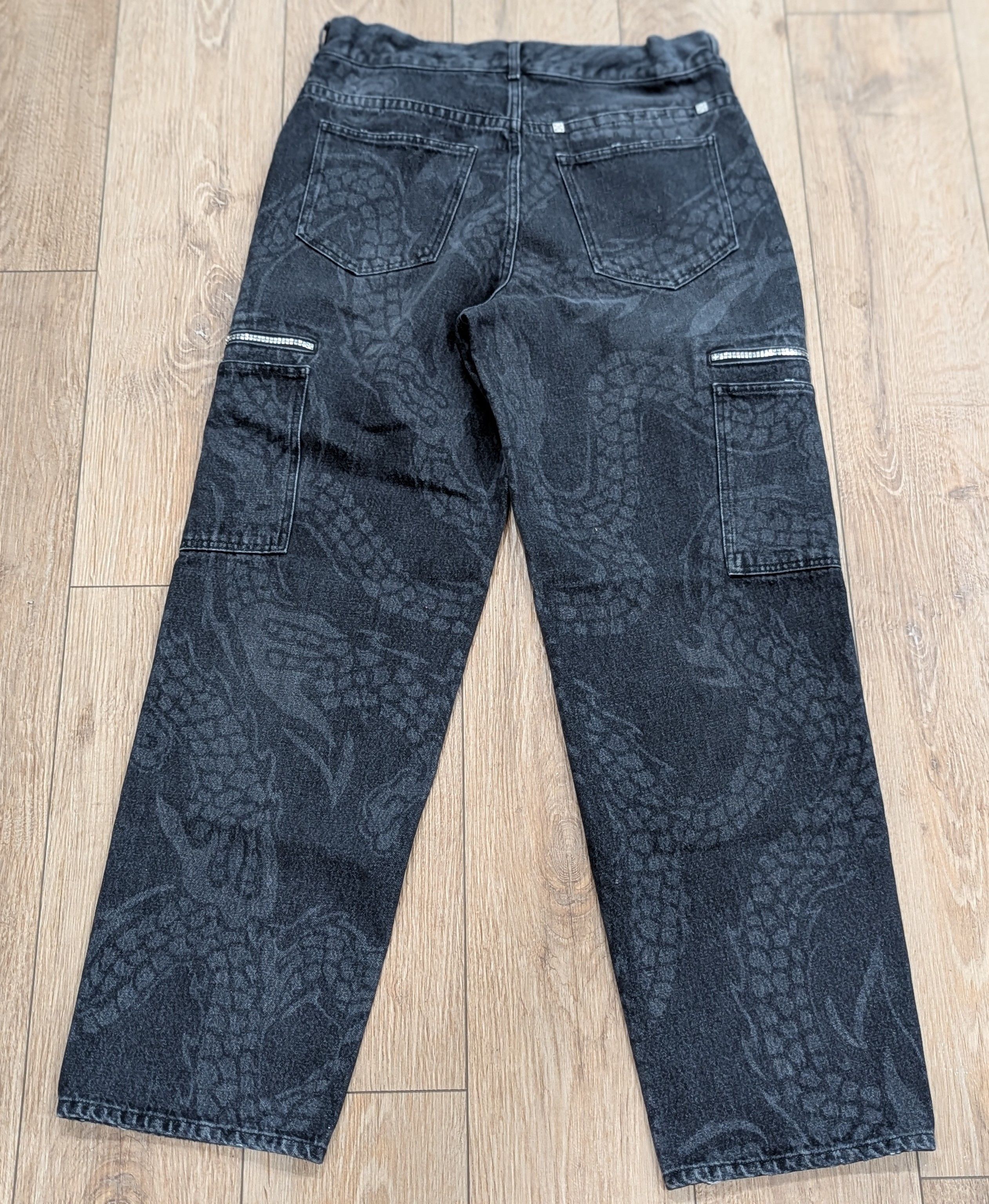 Givenchy Givenchy Loose Dragon Printed Carpenter Jeanss Black 32 Size US 32 / EU 48 - 5 Thumbnail