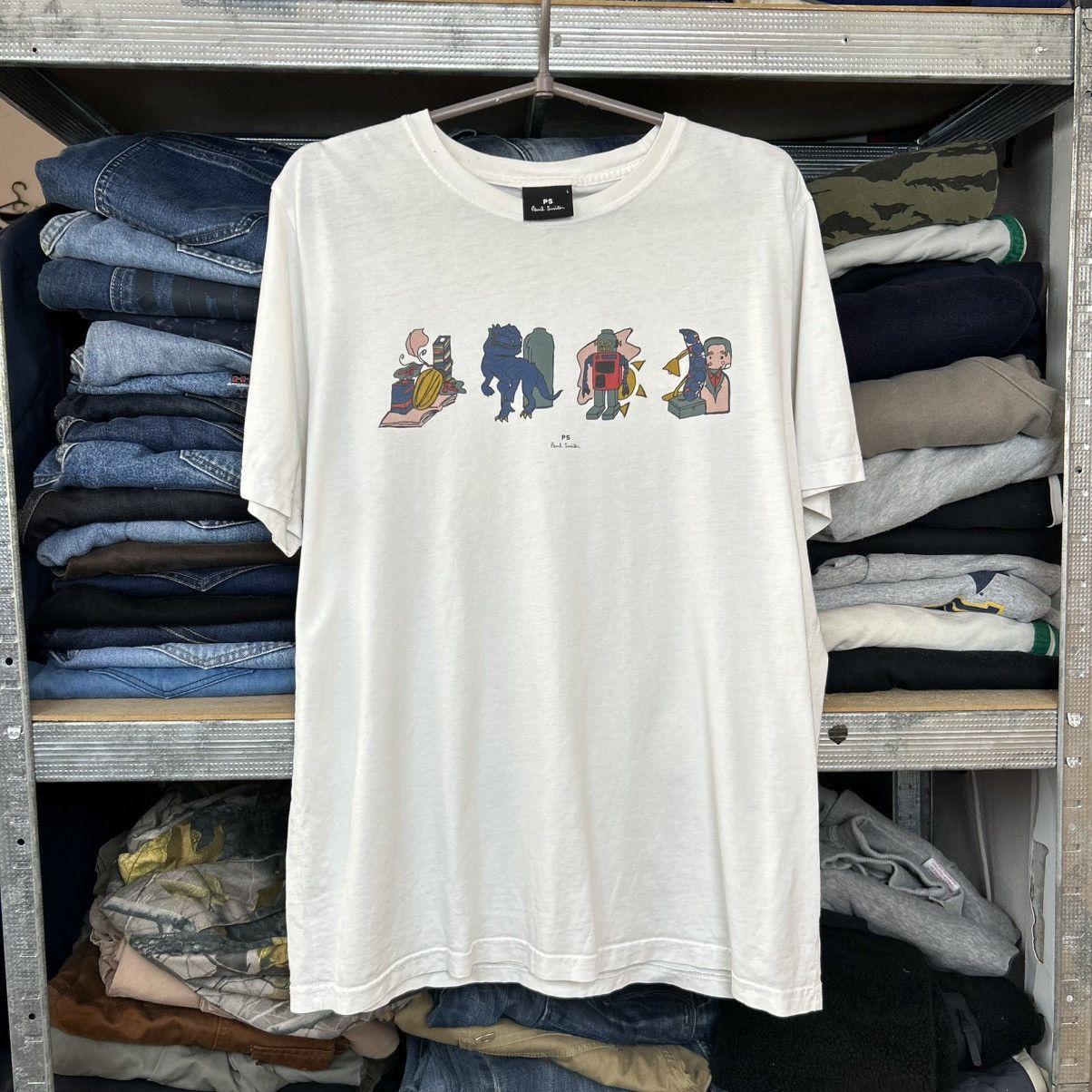 Paul Smith Mens Paul Smith Big Logo Designer streetwear tee Size US L / EU 52-54 / 3 - 1 Thumbnail