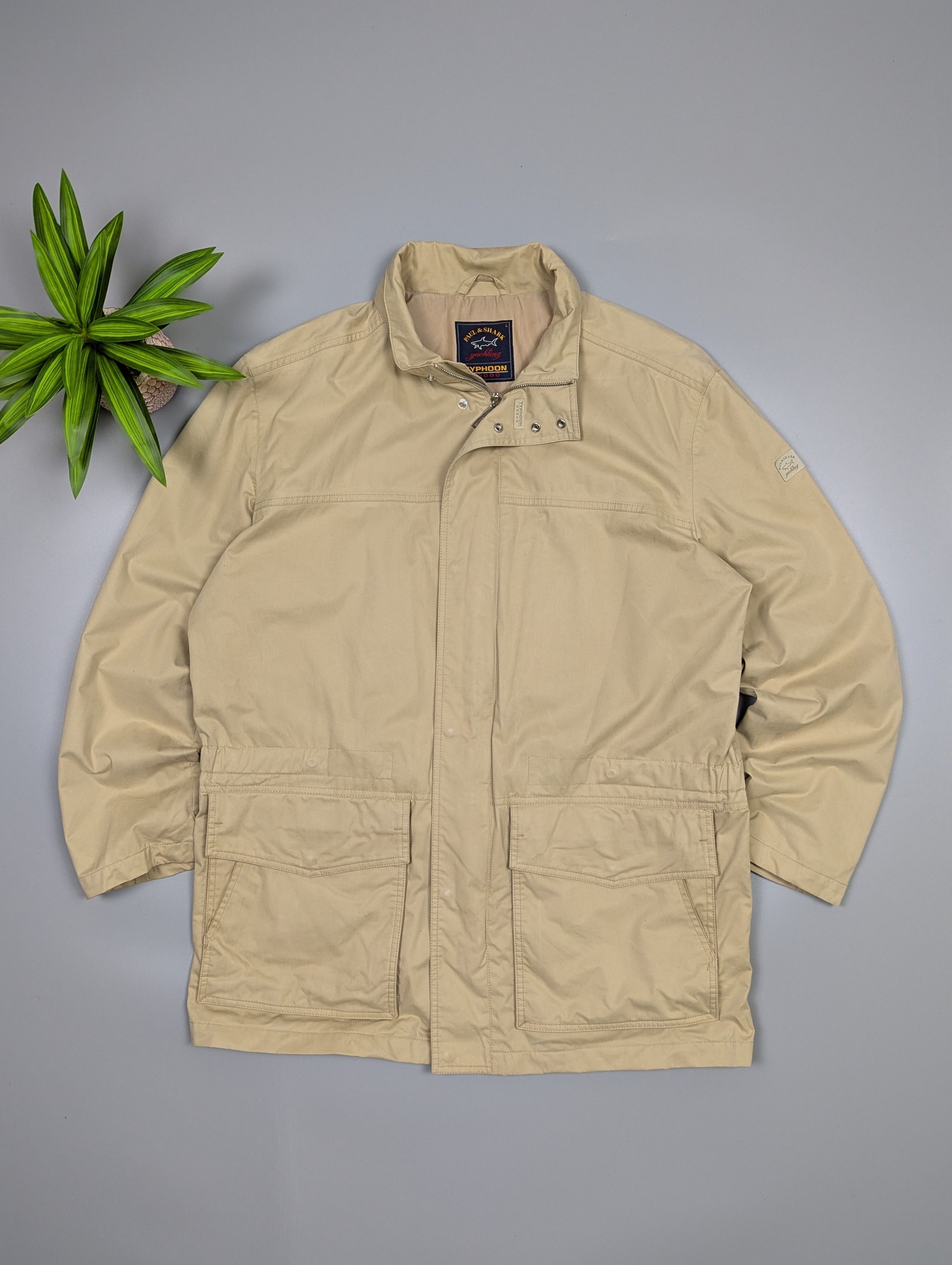 Paul & Shark Paul & Shark Vintage Typhoon 20000 Waterproof Beige Jacket Size US L / EU 52-54 / 3 - 1 Thumbnail