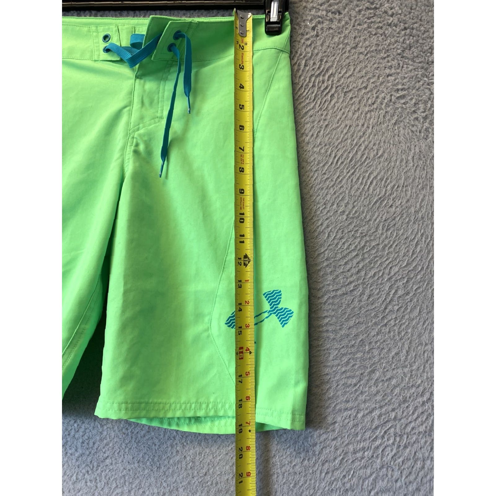 Under Armour VINTAGE Under Armour Men's Swim Board Shorts 9" Shorebreak Green, Lime Green/44-64, Regular, Men's Bottoms Size US 27 - 6 Thumbnail