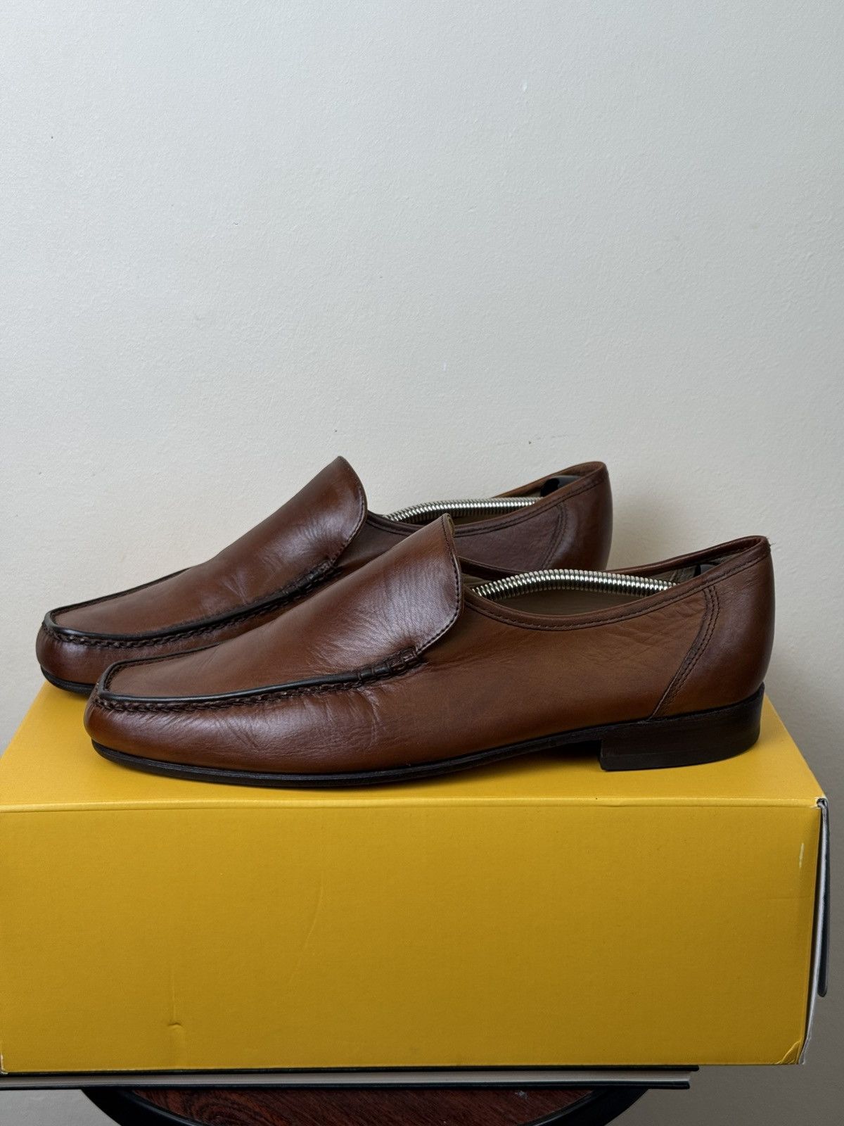 Barker BARKER England Brown Leather Loafers UK 10 G Fits EU 45 30cm Size US 11 / EU 44 - 5 Thumbnail