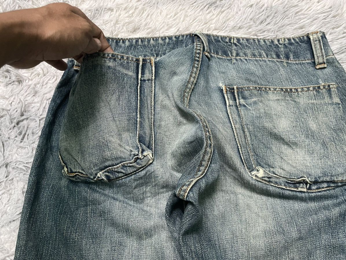 Japanese Brand 60s JOHN BULL RARE 5 POCKET JEANS DISTRESSED Size US 31 - 17 Thumbnail