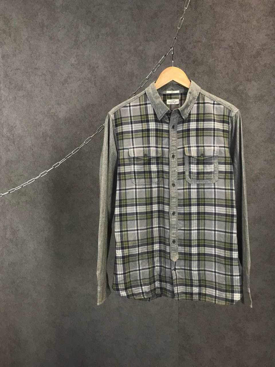 Allsaints Allsaints vintage designer flannel shirt Size US S / EU 44-46 / 1 - 1 Thumbnail