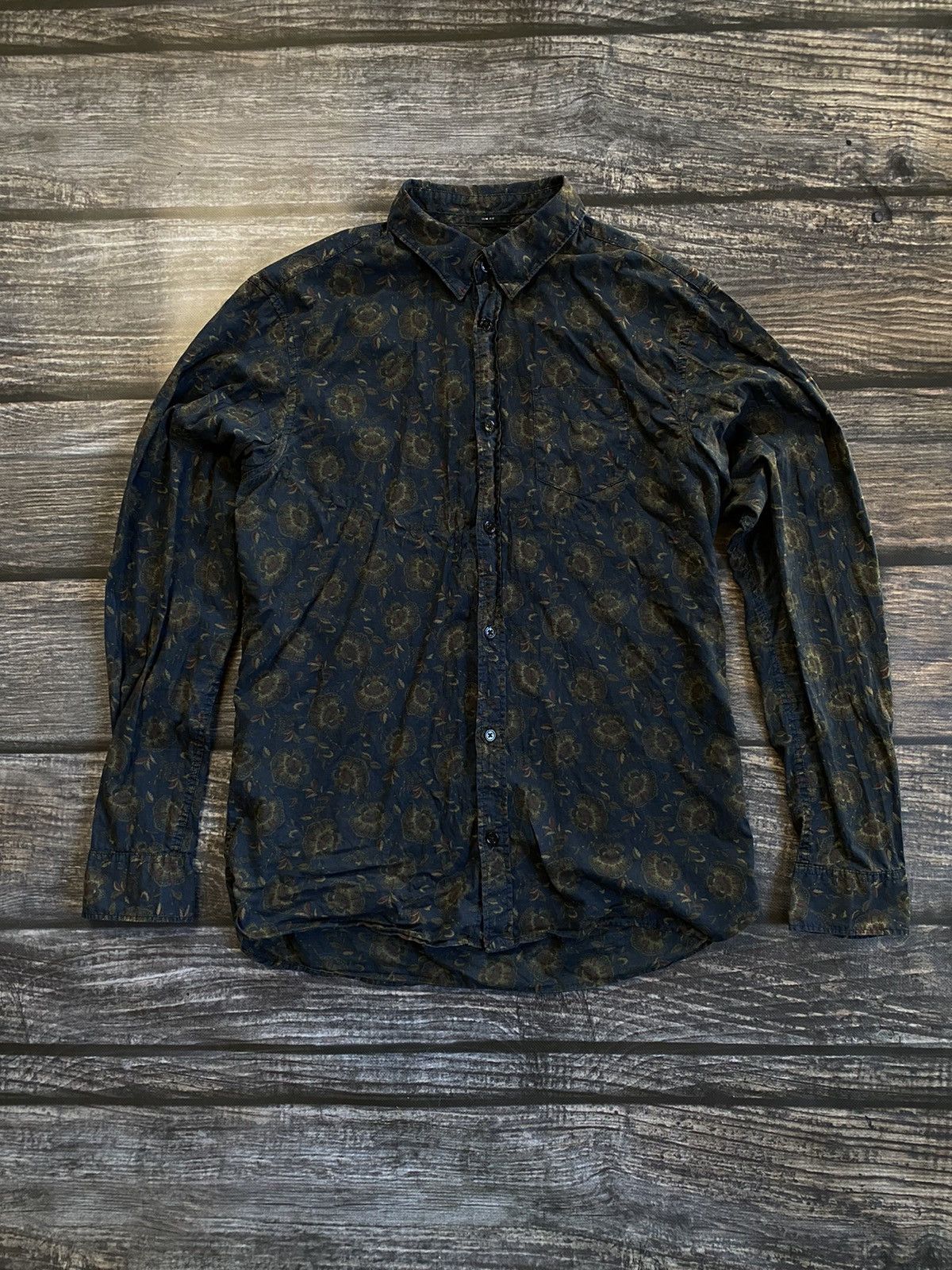 Allsaints ALL SAINTS DARK FLOWERS SHIRT Size US M / EU 48-50 / 2 - 1 Thumbnail