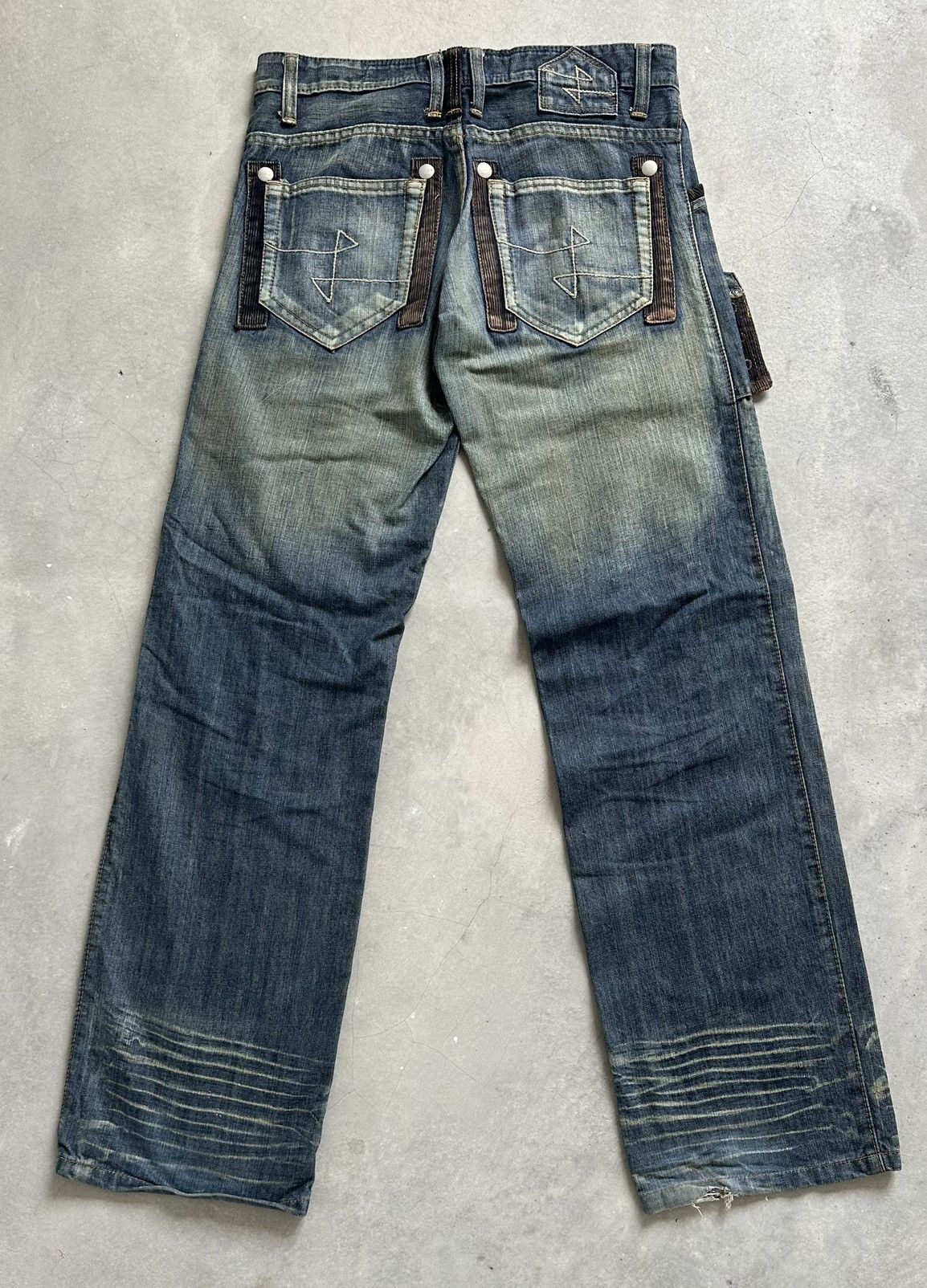 Japanese Brand JAPANESE 🇯🇵 JEANS DE ART MUTIPOCKET TACTICAL BONDAGES JEANS Size US 36 / EU 52 - 10 Thumbnail