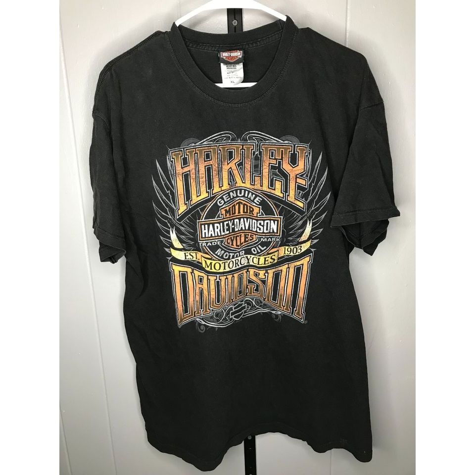 Harley Davidson Y2K Harley Davidson Las Vegas Big Print grunge t shirt sz XL Size US XL / EU 56 / 4 - 1 Thumbnail