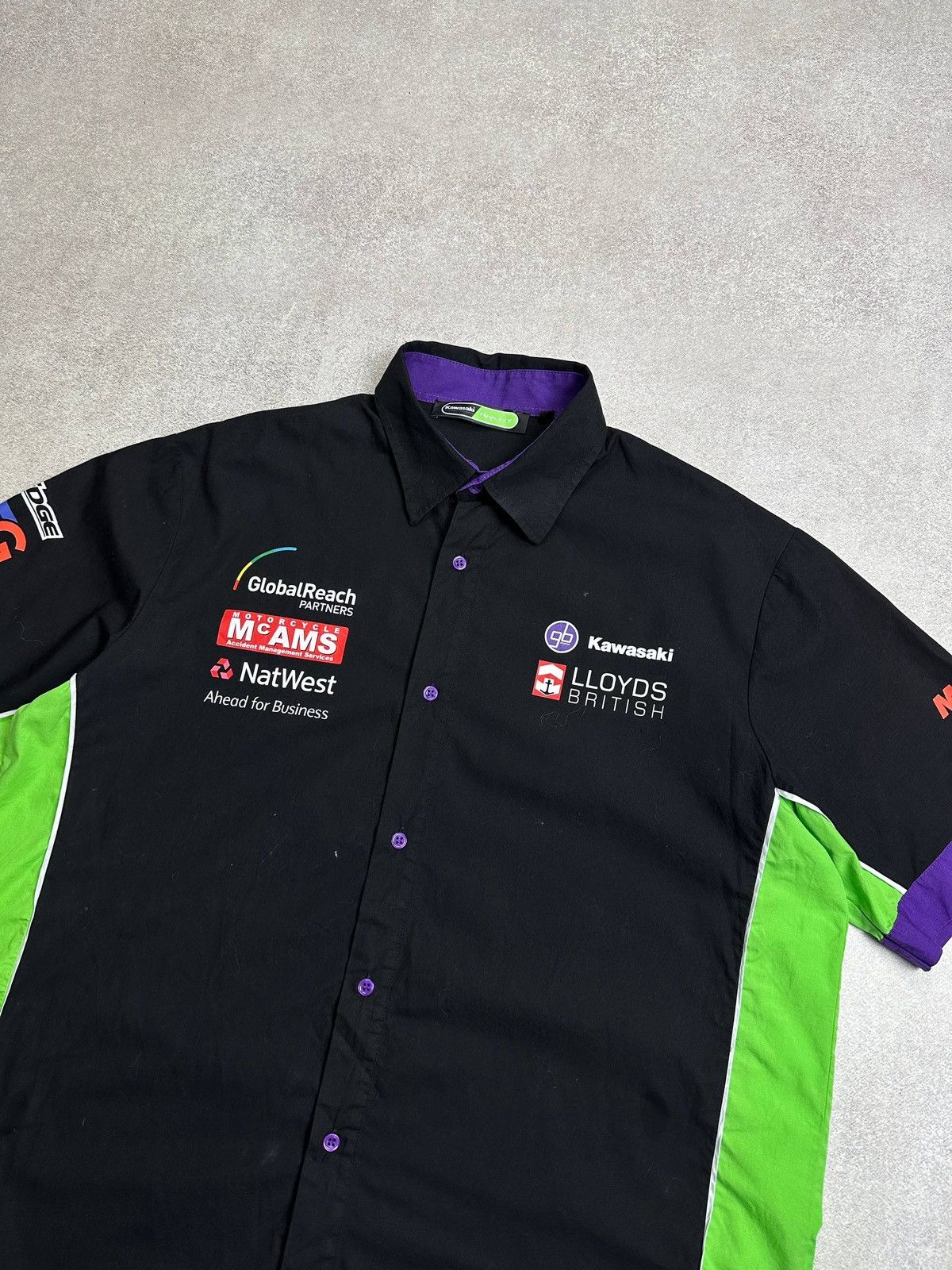 Vintage Vintage Kawasaki Moto Racing Y2K Shirt XL Size US XL / EU 56 / 4 - 2 Thumbnail