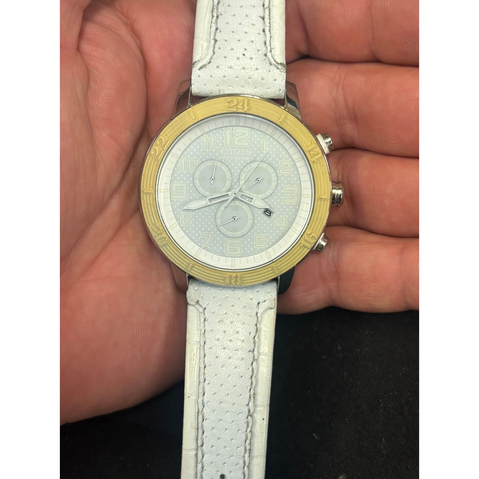 Citizen Citizen Eco-Drive White Mens Watch! It Works! Size ONE SIZE - 10 Thumbnail