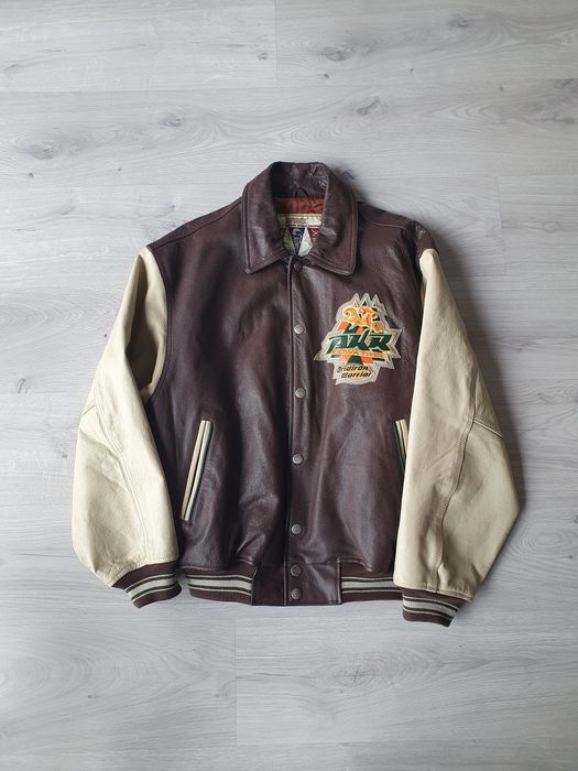 Vintage Avirex Ah Kea Rock very rare leather jacket | Grailed