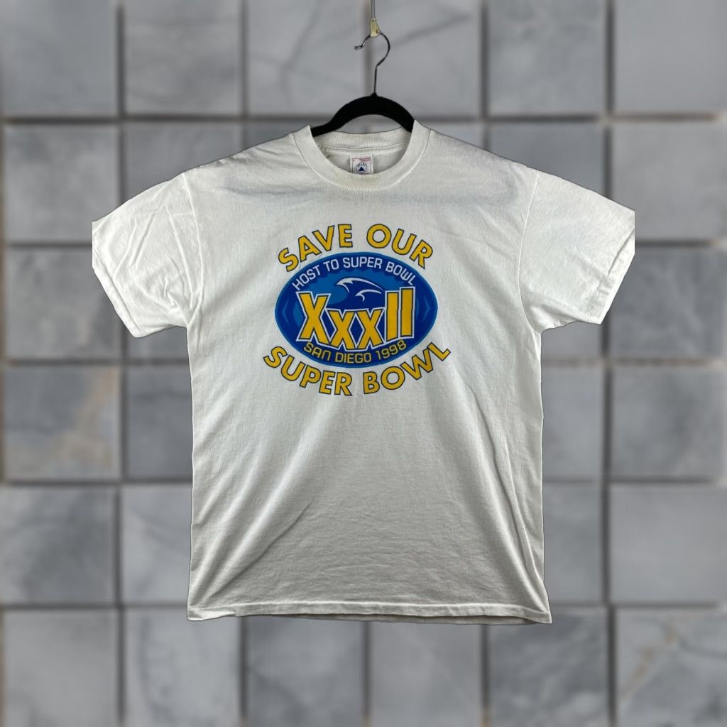 Delta VINTAGE Delta Shirt Mens L White 1998 90s Super Bowl Football Logo Size US L / EU 52-54 / 3 - 1 Thumbnail
