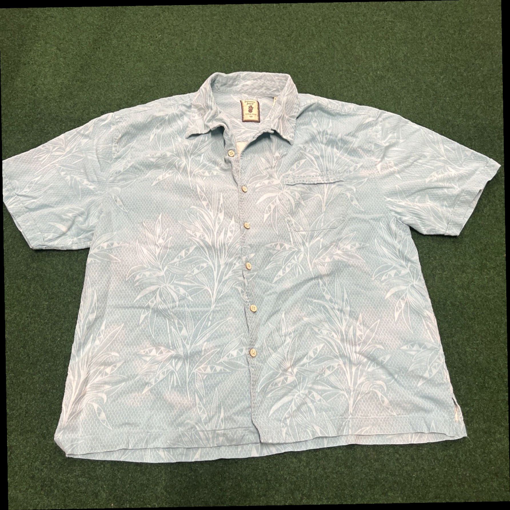 Vintage MEN'S JAMAICA JAXX SHORT SLEEVE/ BUTTON DOWN BLUE HAWAIIAN SHIRT.SZ XXL Size US XXL / EU 58 / 5 - 1 Thumbnail