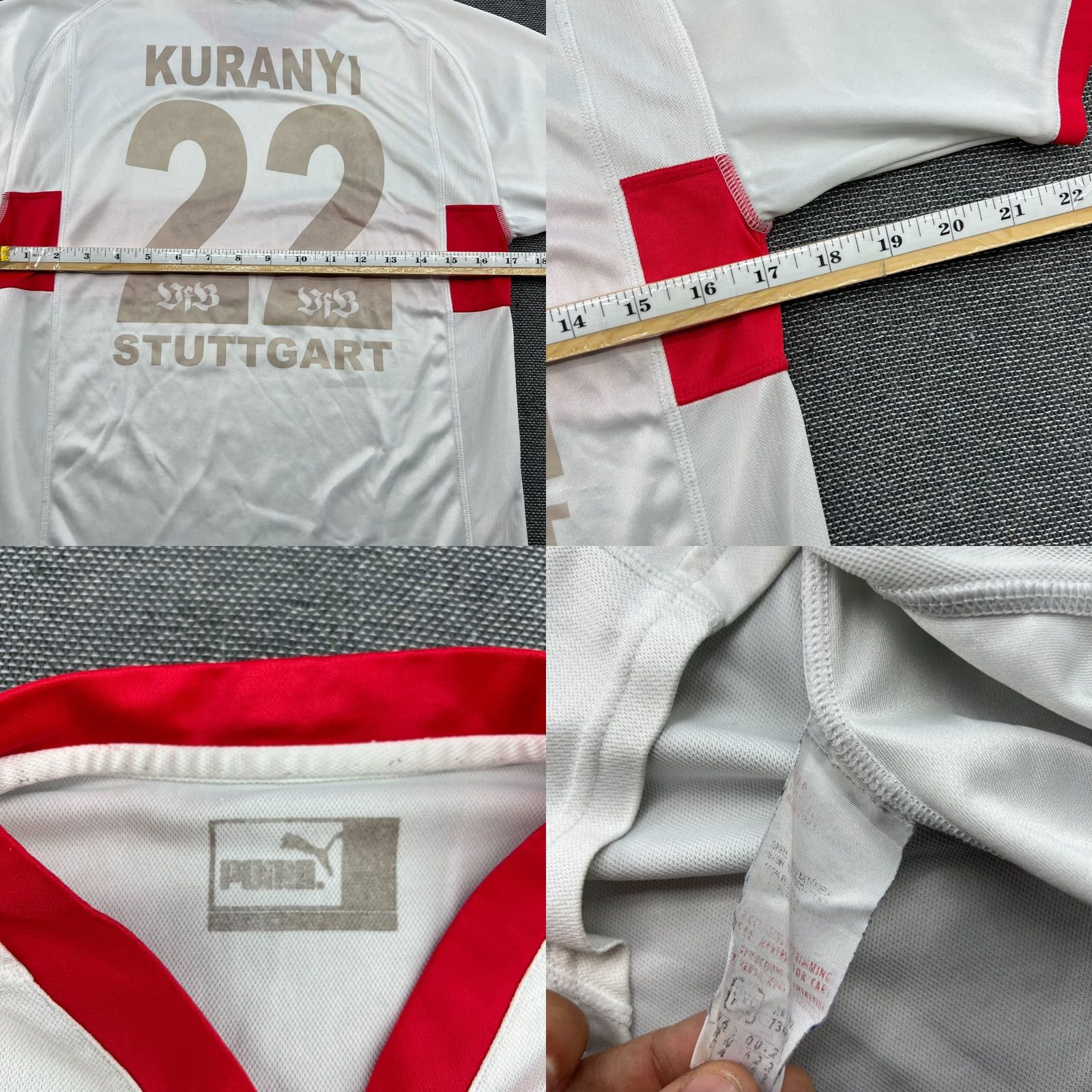 Puma PUMA STUTTGART 2003 2004 Home Football Jersey Shirt Mens Small White Soccer Shirt Mens Small Puma Jersey Size US S / EU 44-46 / 1 - 9 Thumbnail