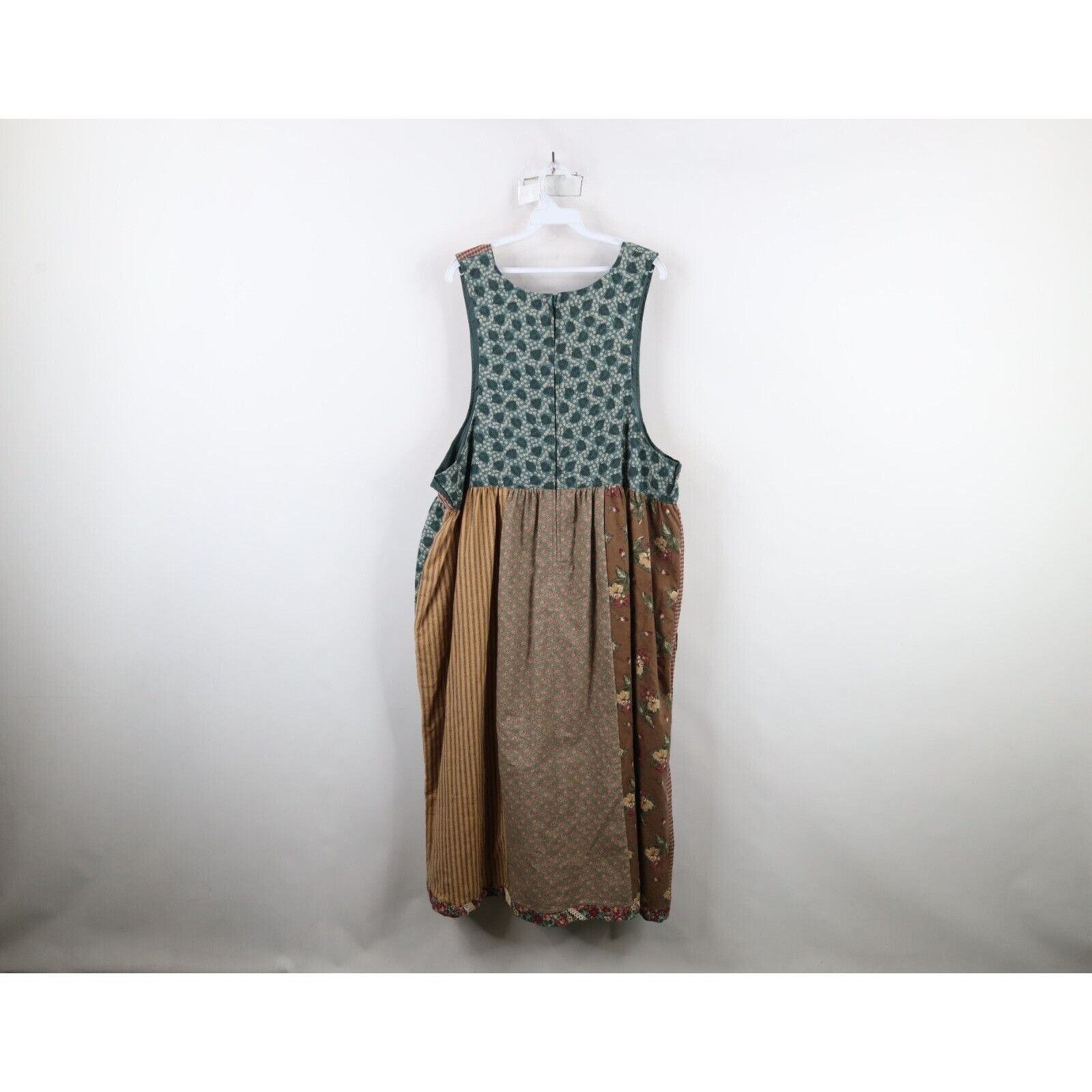 Vintage Vintage 90s Country Primitive Cottage Handmade Patch Dress Size L / US 10 / IT 46 - 12 Thumbnail