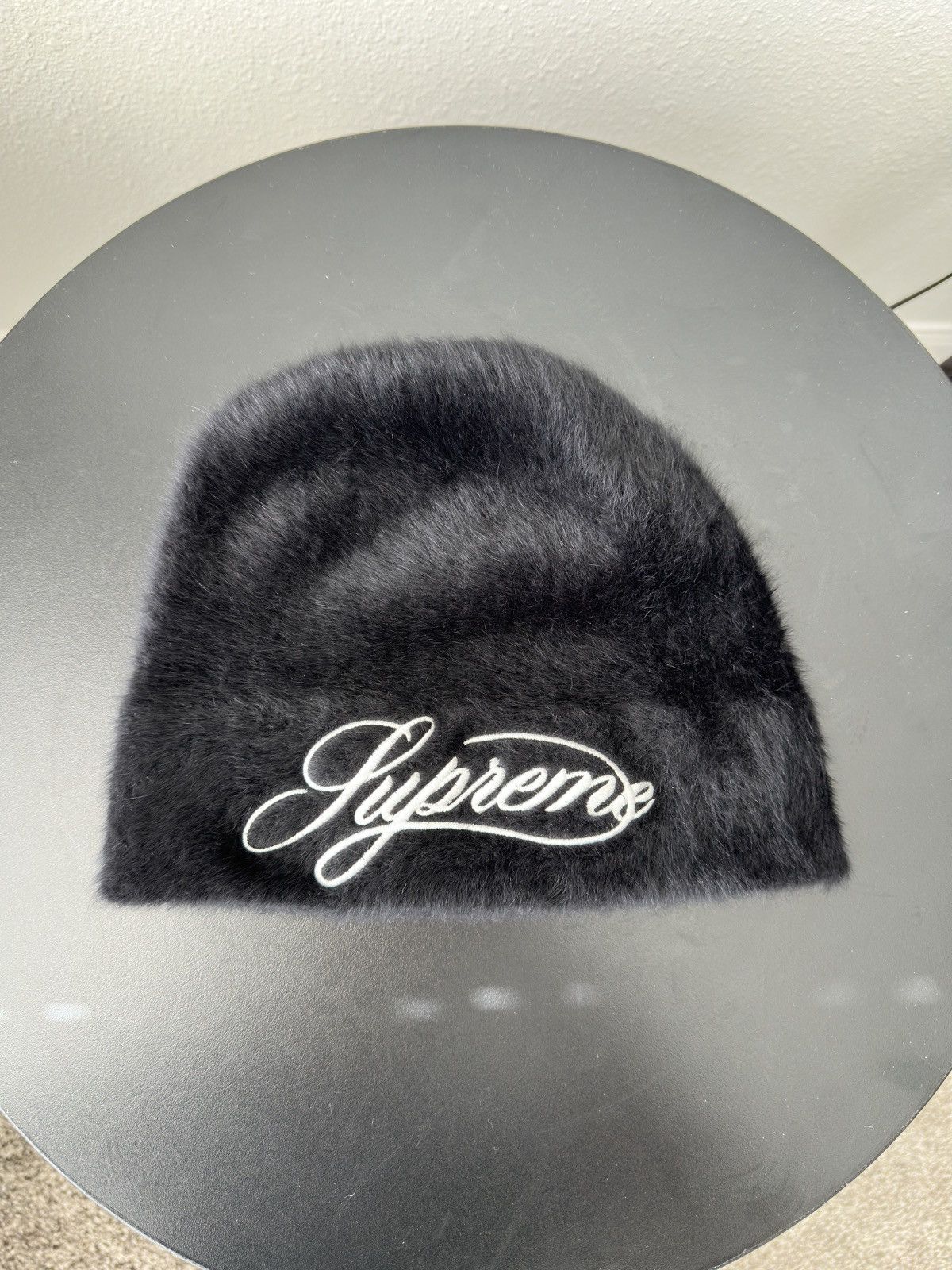 Kangol × Supreme Supreme Kangol Furgora Script Beanie Black fur