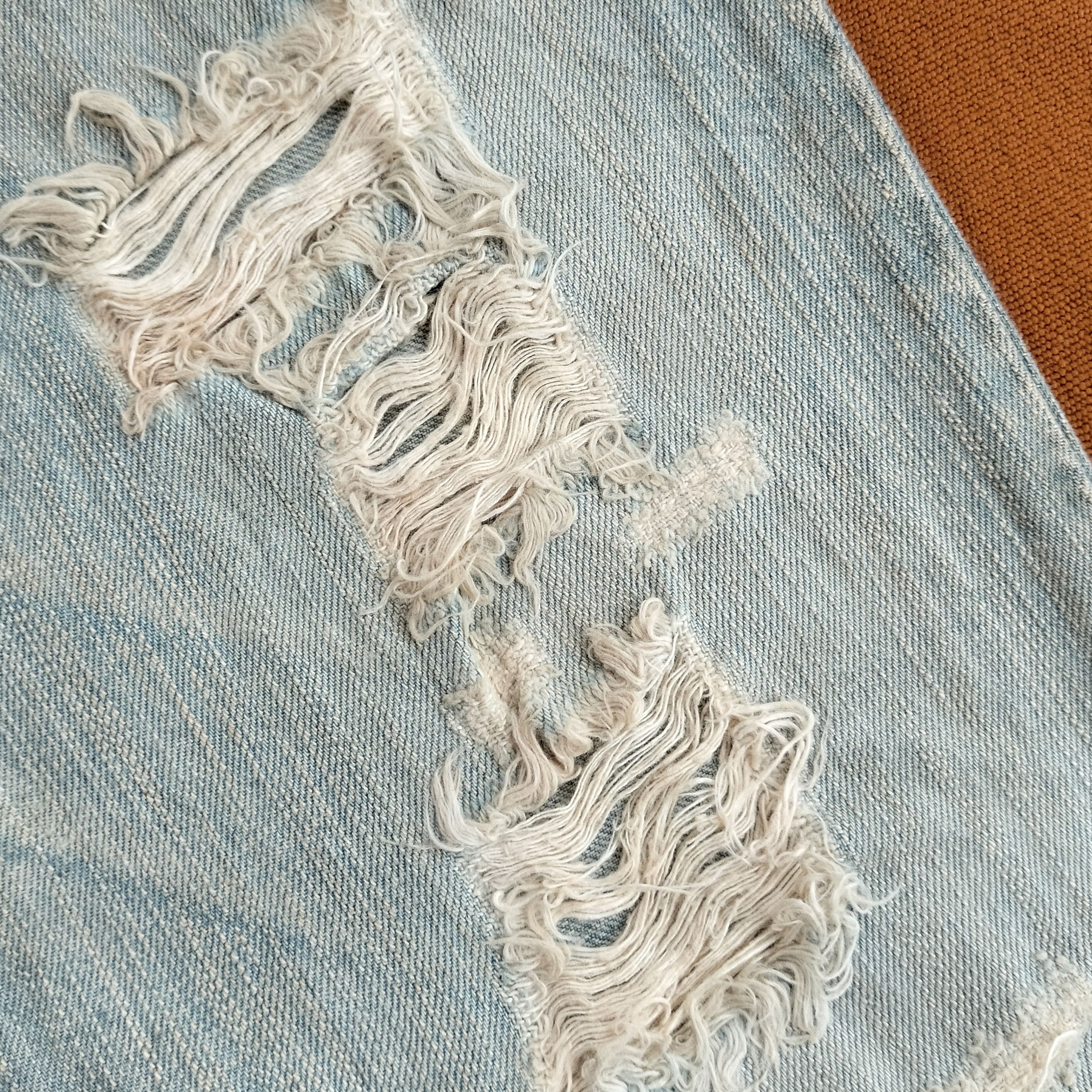 Le Grande Bleu (L.G.B.) mud wash distressed flare denim Size US 34 / EU 50 - 5 Thumbnail