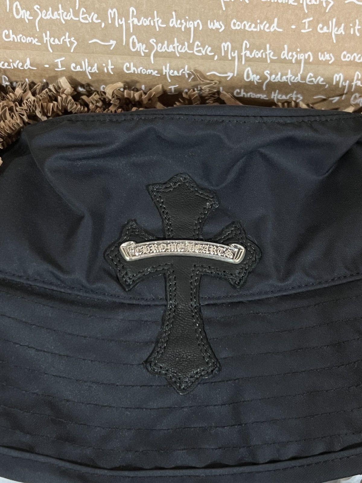 Chrome Hearts Chrome Hearts Bucket Hat Cross Patch (Size L) Size ONE SIZE - 19 Thumbnail