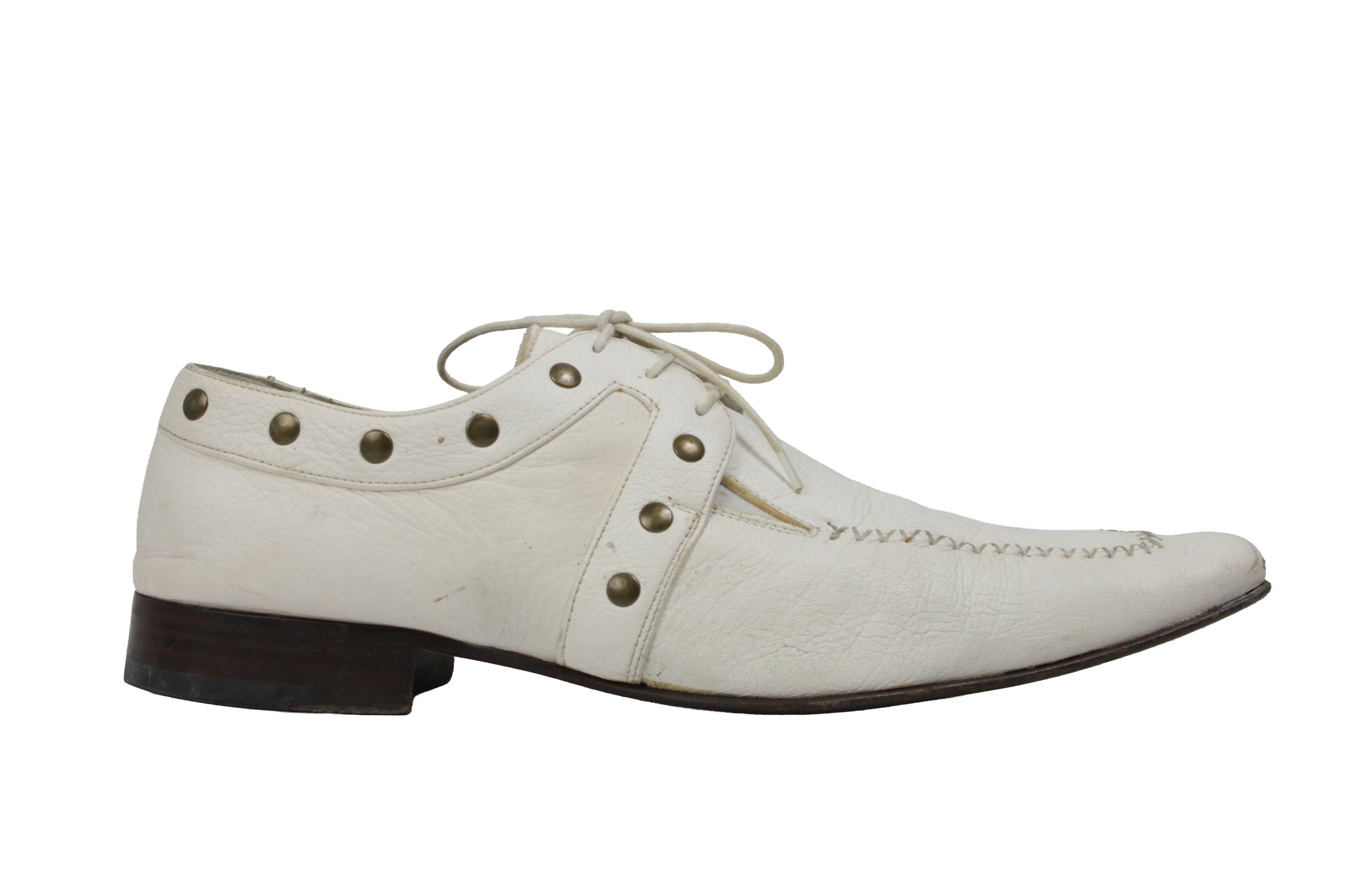 Paciotti 00S Y2K Avant Garde Studded Leather Derby Vintage Size US 11.5 / EU 44-45 - 2 Thumbnail