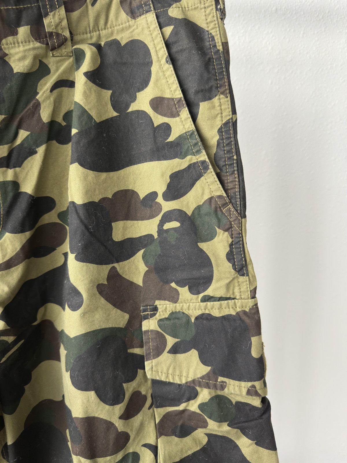 Bape BAPE Cargo Pants Green Camo Size US 32 / EU 48 - 3 Thumbnail
