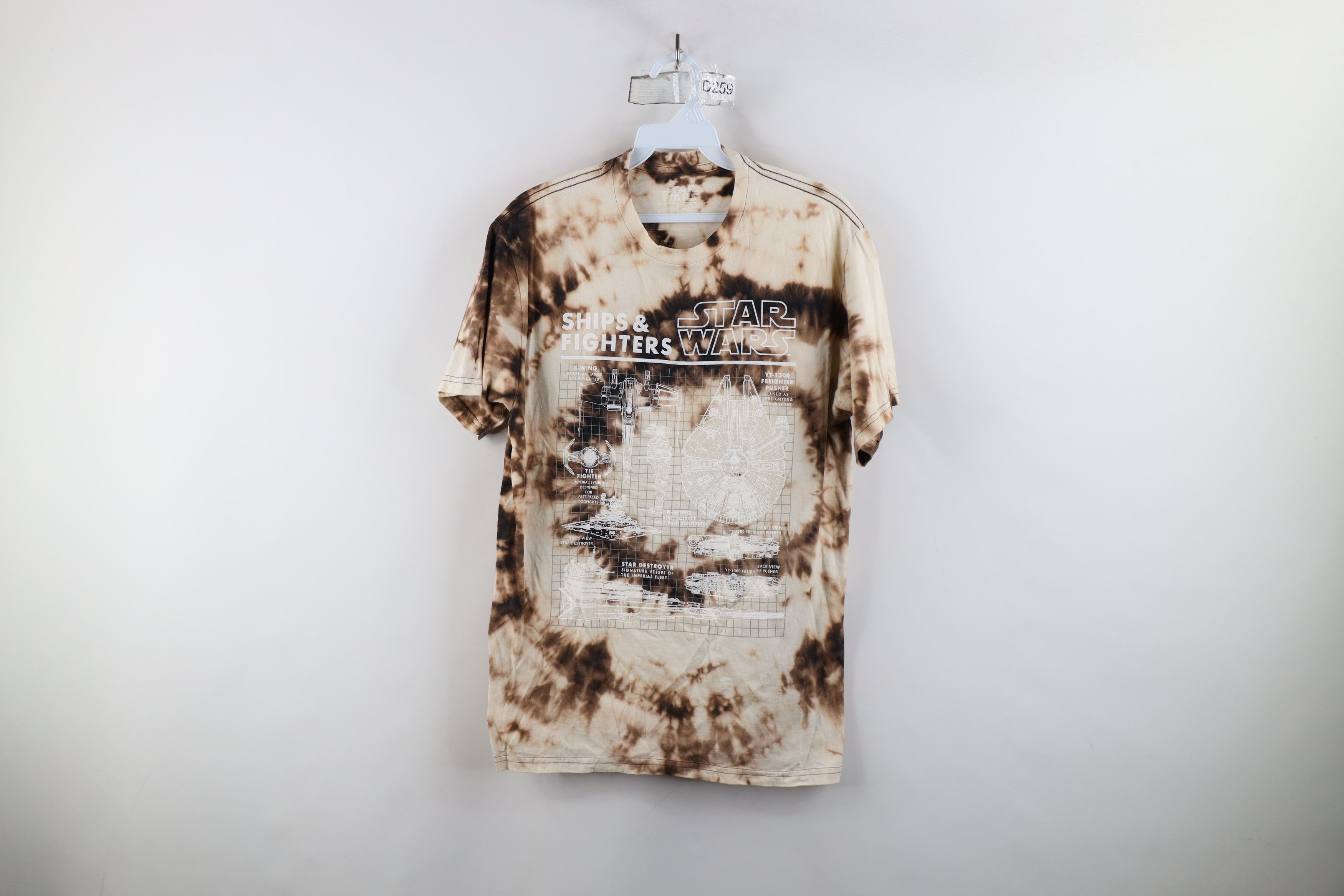 Star Wars × Vintage Star Wars Acid Wash Ships and Fighters Short Sleeve T-Shirt Size US M / EU 48-50 / 2 - 1 Thumbnail