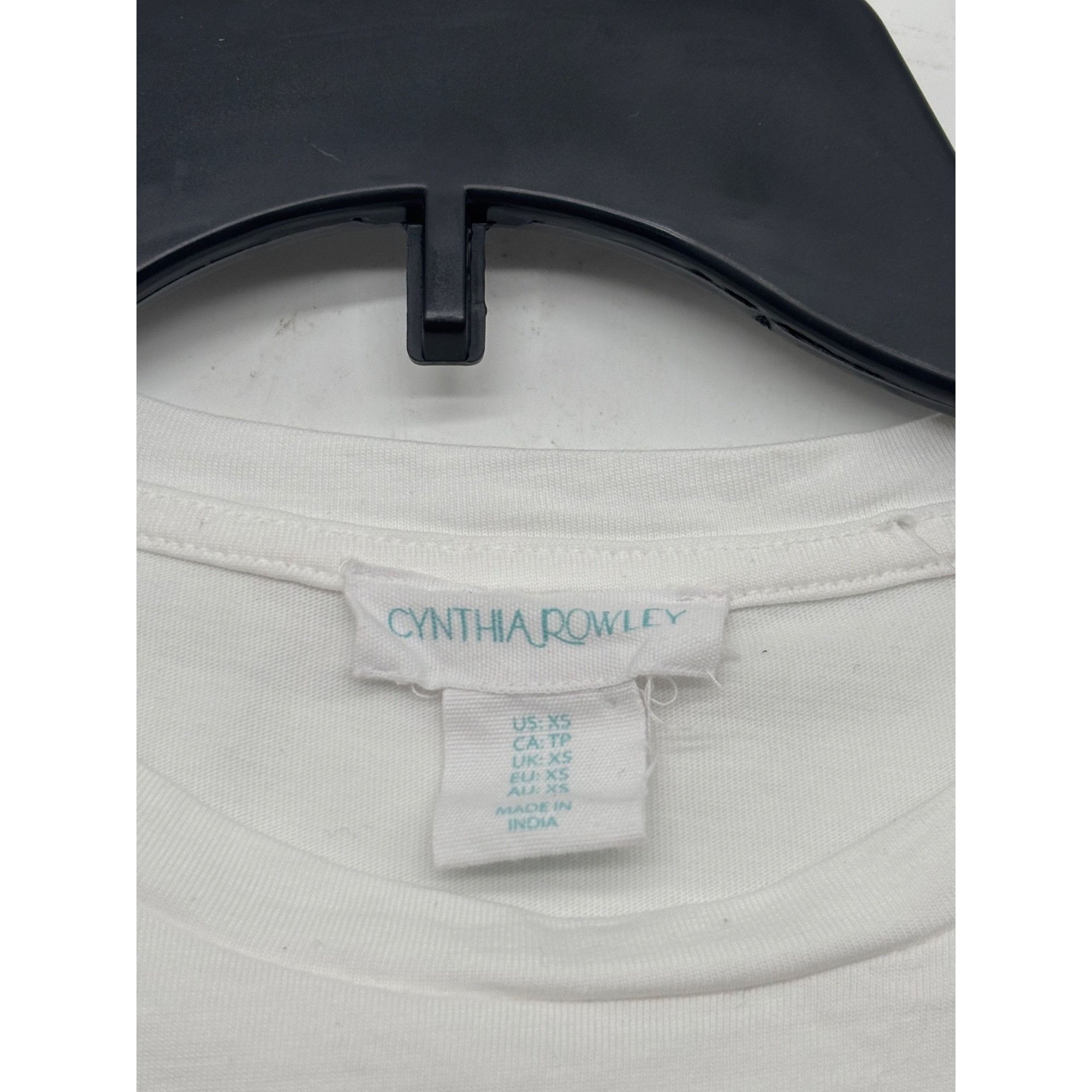 Cynthia Rowley Cynthia Rowley Beaded Anchor patch packet Detail Box Tee, Wh Size XS / US 0-2 / IT 36-38 - 7 Thumbnail