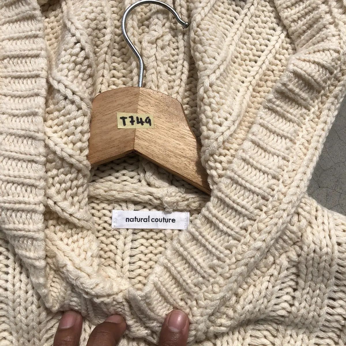Homespun Knitwear × Japanese Brand Japanesebrand Knitsweater Strecth/Pullover With Hoodie Size US L / EU 52-54 / 3 - 5 Thumbnail
