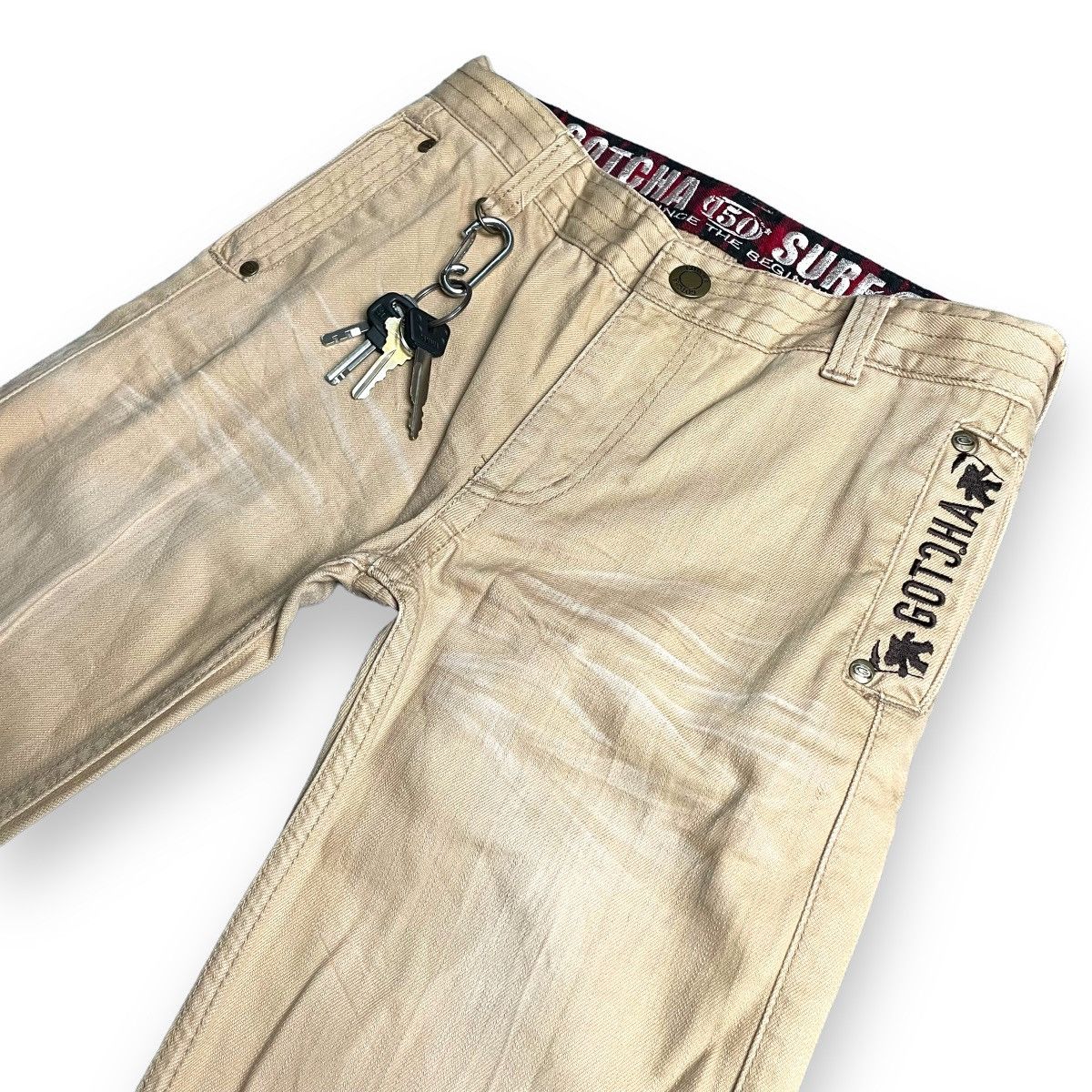 Gotcha Y2K GOTCHA SURFWEAR EMBROIDERED WORDING HEAVYWEIGHT PANTS Size US 28 / EU 44 - 3 Thumbnail