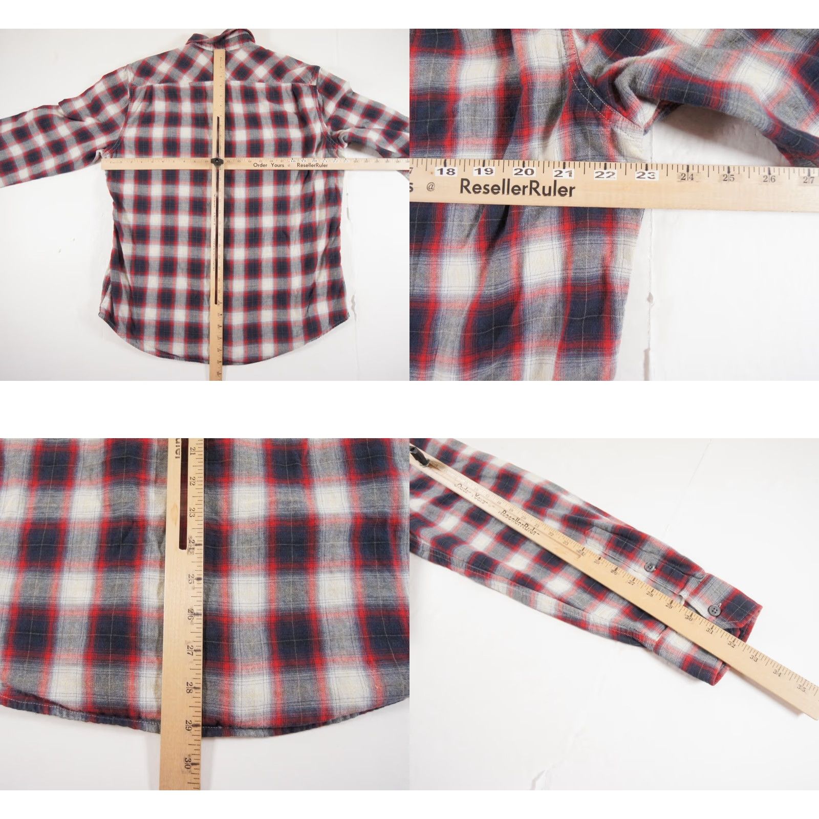 Vince Vince Mens XL Red Button-Up Shirt Plaid Check Long Sleeve Collared Classic Preppy Size US XL / EU 56 / 4 - 8 Thumbnail