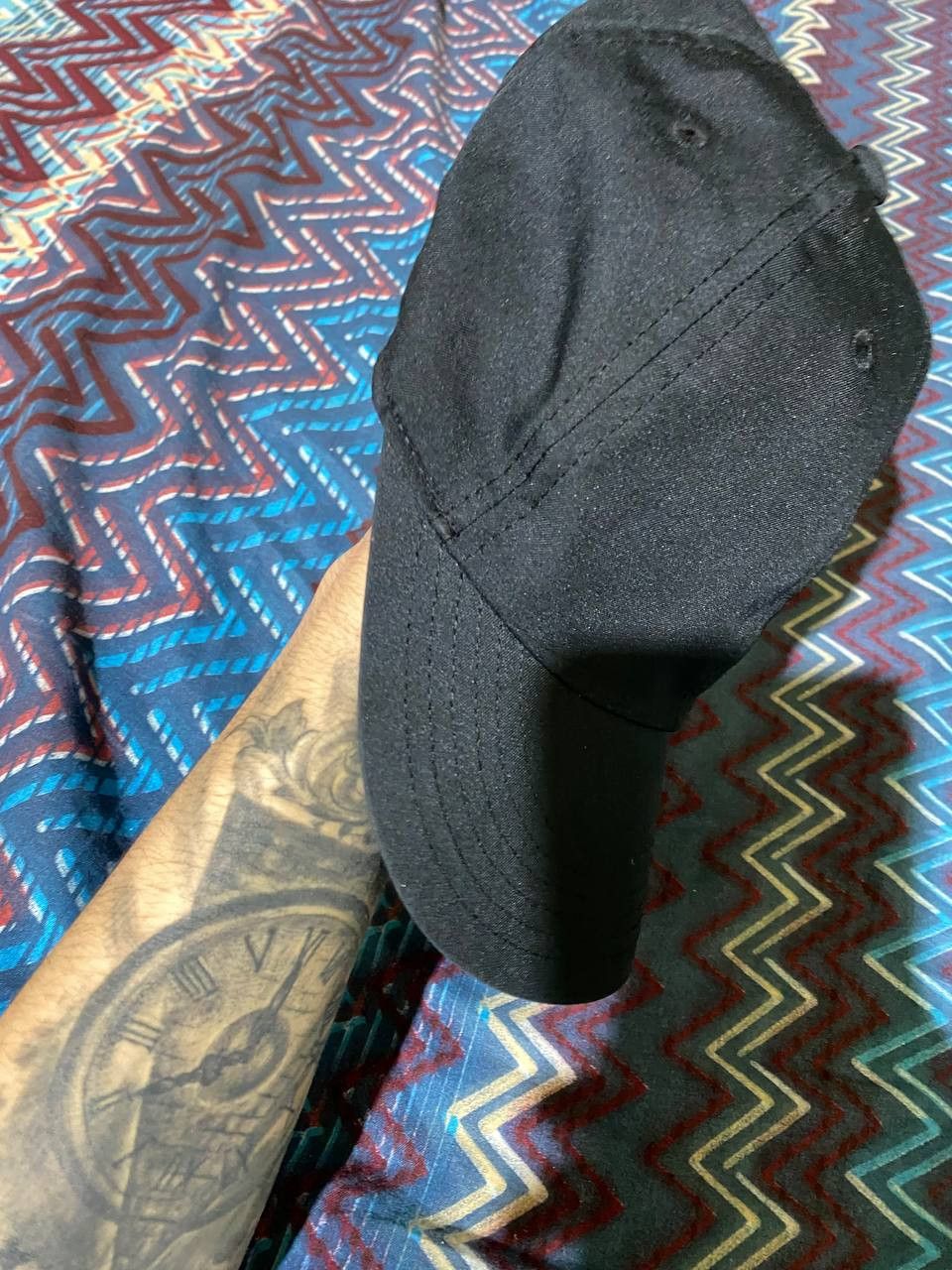 Nike Hats black Vintage Nike Y2K big logo Streetwear Size ONE SIZE - 7 Thumbnail
