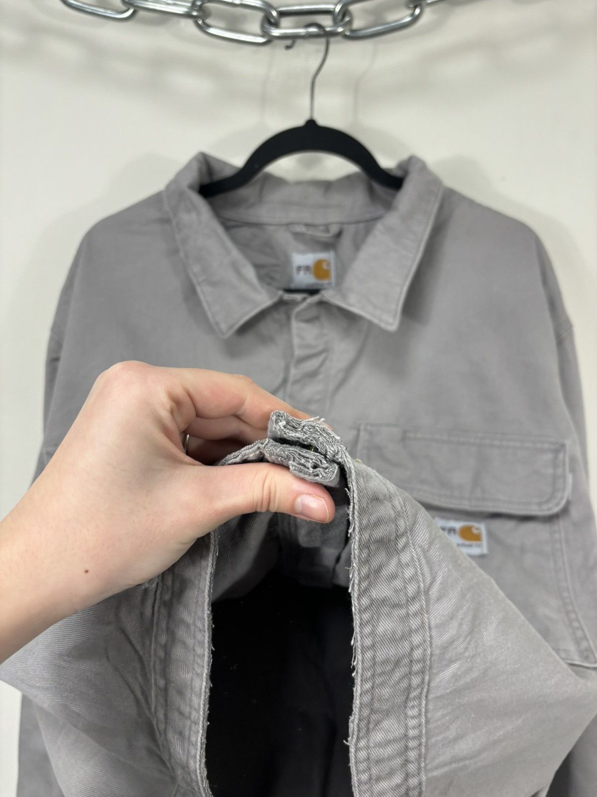 Carhartt Vintage Carhartt FR Gray USA Workwear Boxy Cropped Jacket Size US XL / EU 56 / 4 - 11 Thumbnail