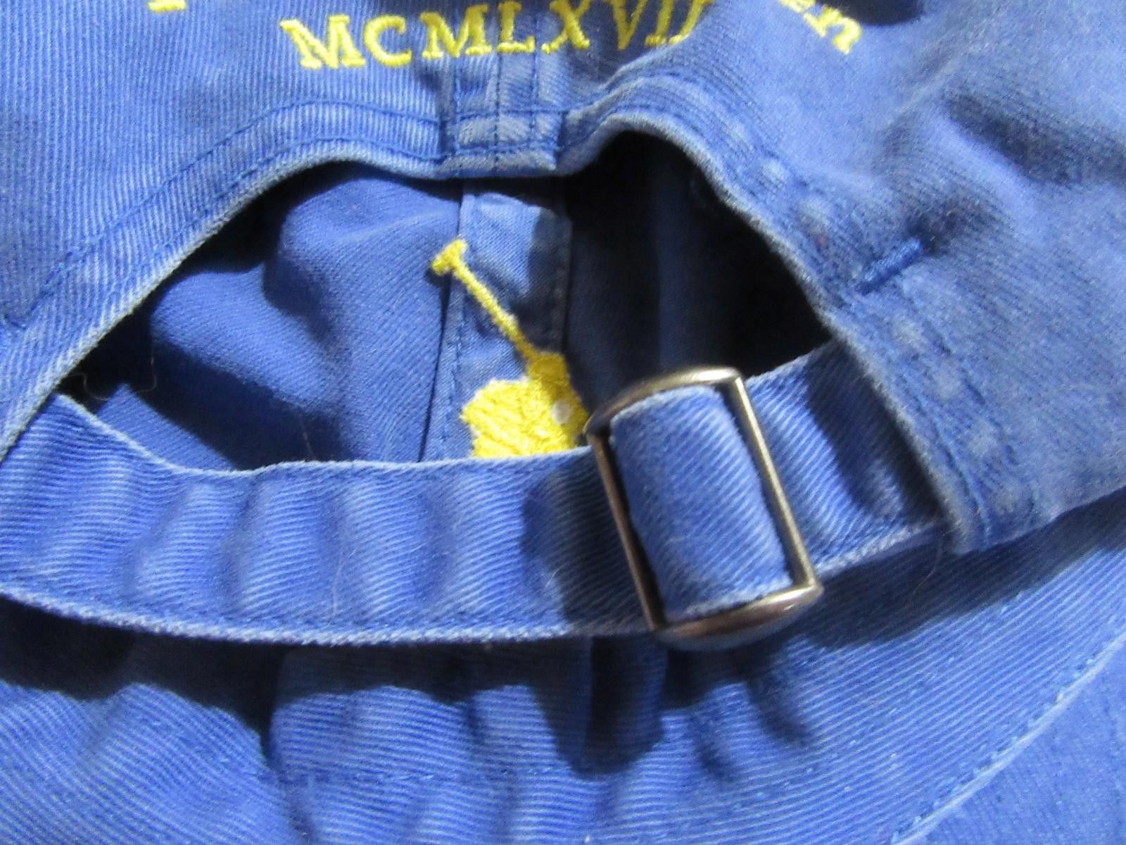 Polo Ralph Lauren Polo Ralph Lauren Mens Ball Cap Hat Distressed Blue NWOT Size ONE SIZE - 6 Thumbnail