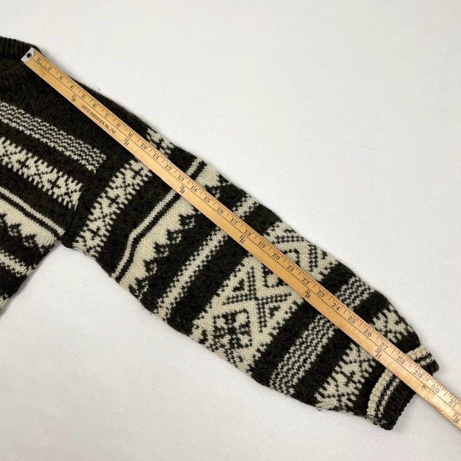 Vintage VINTAGE Royal North Mills Sweater Mens L Wool Blend Fair Isle Nordic Knit Grandpa Jumper Size US L / EU 52-54 / 3 - 5 Thumbnail