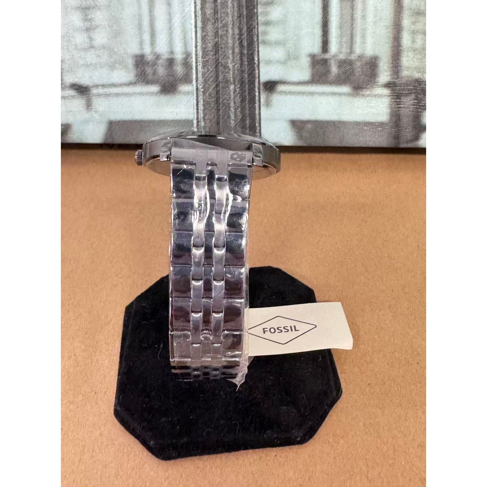Fossil Fossil BQ2419 Lux Luther 3-Hand Smoke Stainless Steel Watch Size ONE SIZE - 3 Thumbnail