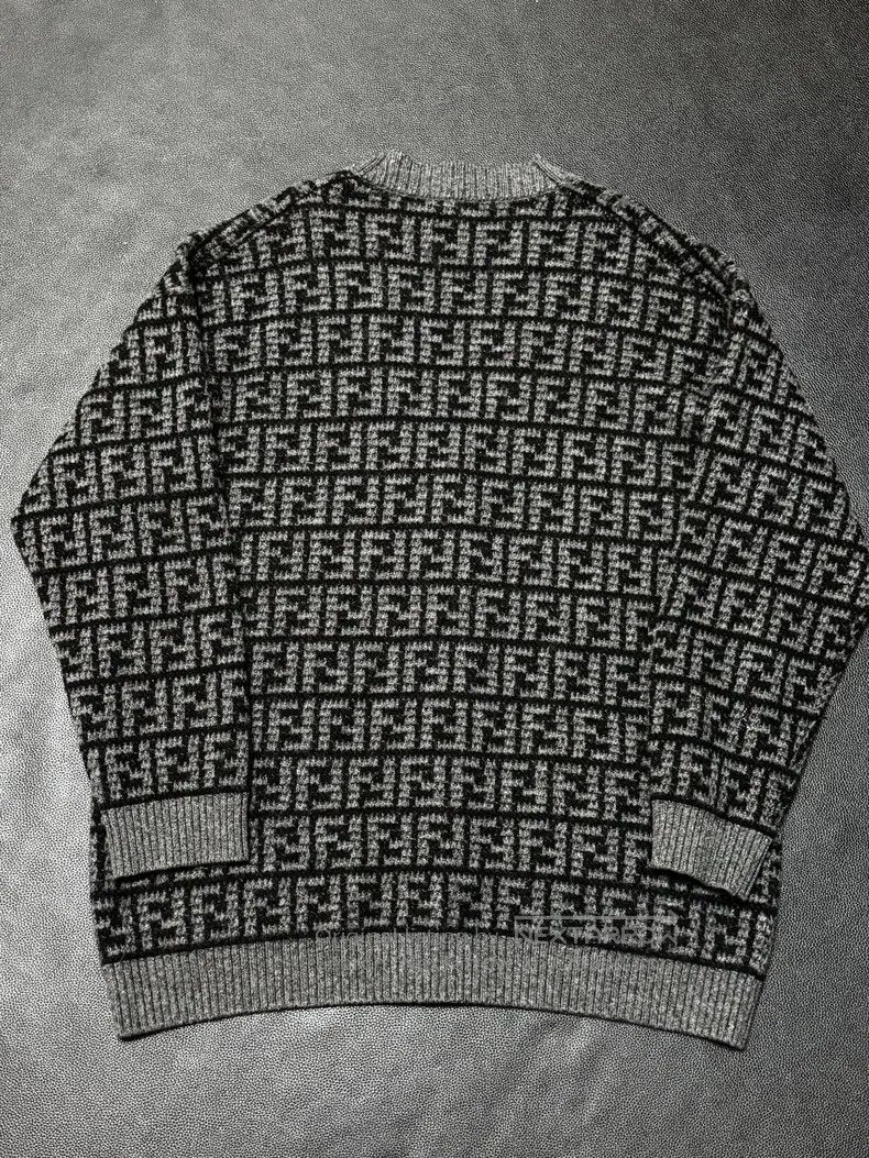 Fendi Fendi Jacquard V Neck Straight Sleeve Casual Long Sleeve K Size S / US 4 / IT 40 - 2 Thumbnail