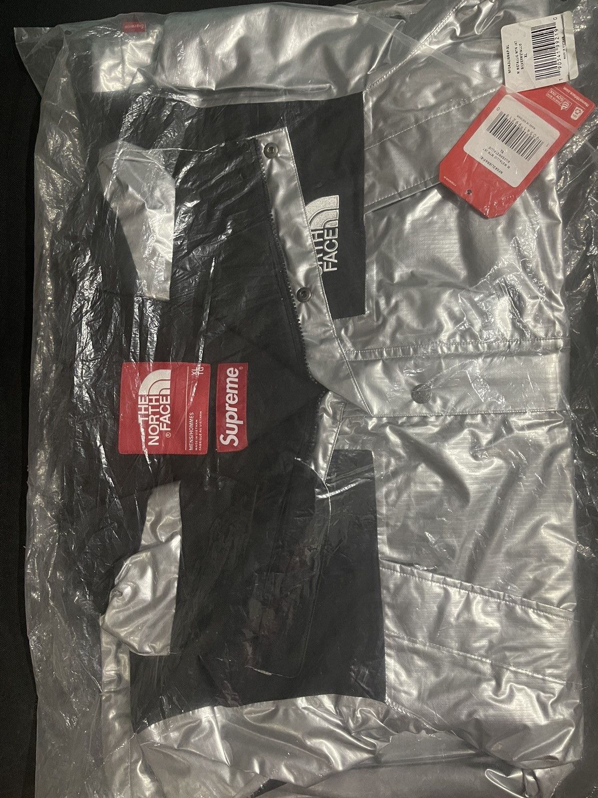 Image of Ss18 Supreme X North Face Silver 3M Parka New, Men's (Size XL)