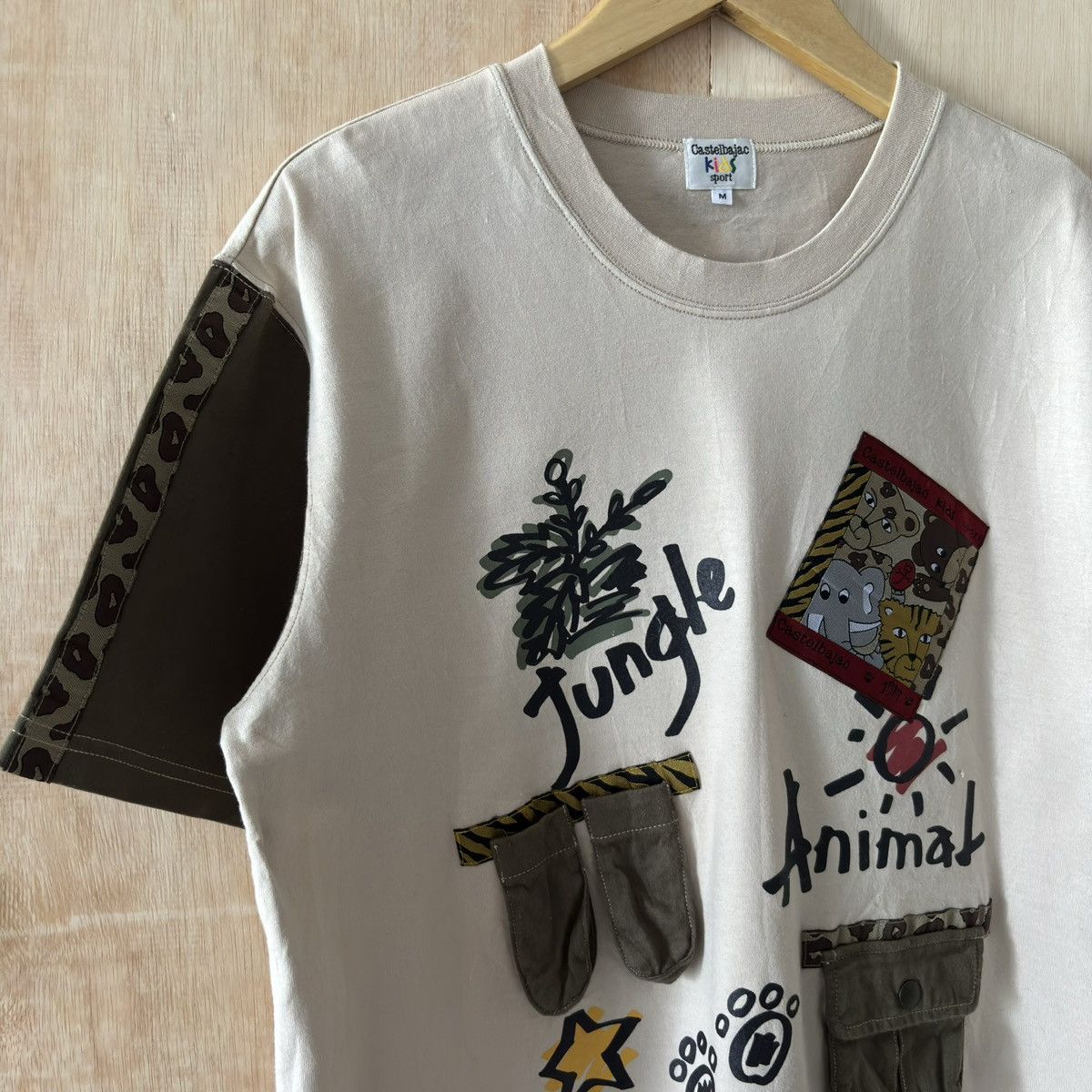 Jean Charles De Castelbajac Vintage Castelbajac Kids Sport Jungle Animal Tee Size US M / EU 48-50 / 2 - 2 Thumbnail
