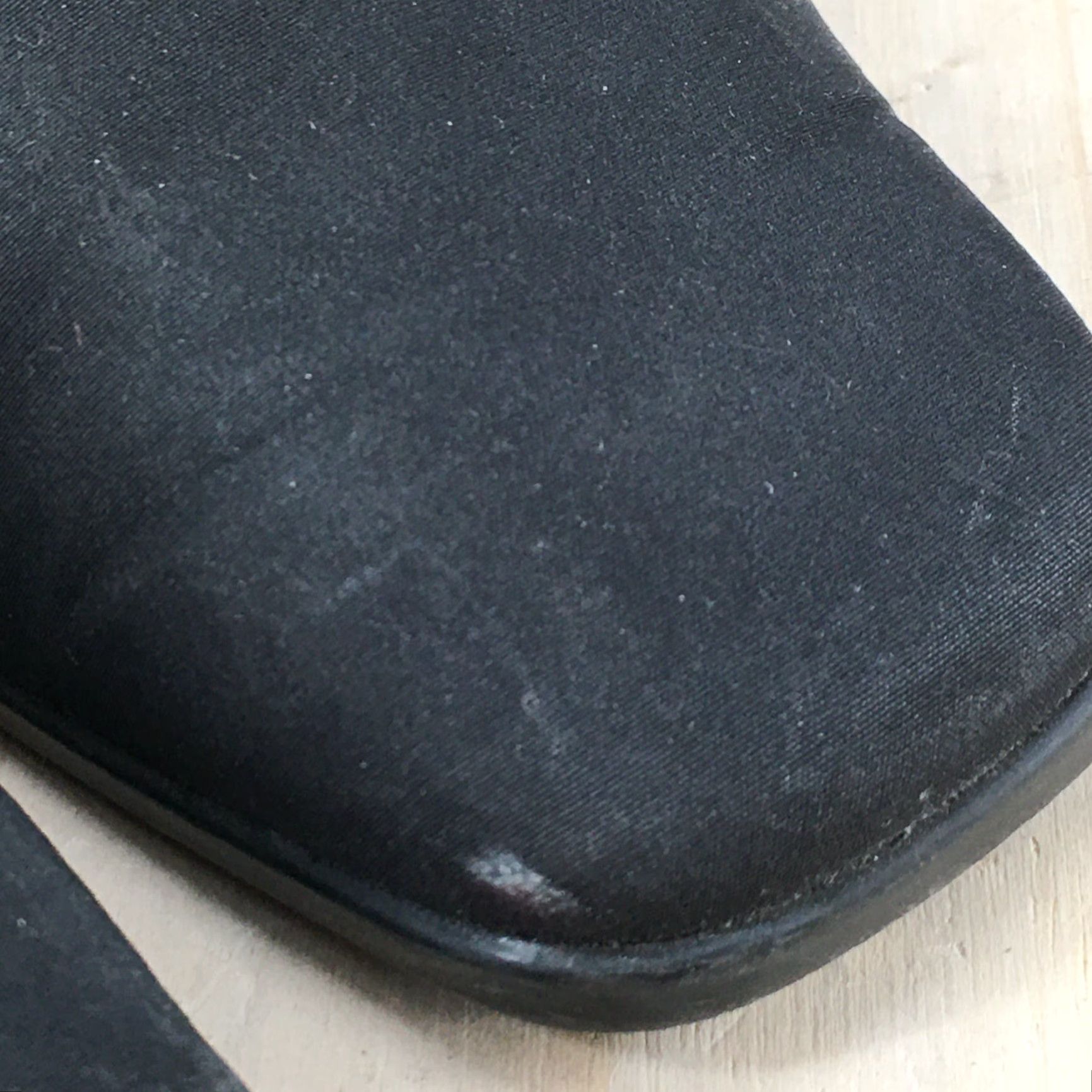 Vintage Aerosoles Heels Womens 9.5 Casual Slip On Square Toe Loafer Pumps Black Fabric Shoes Women Pump Size US 10 / IT 40 - 5 Thumbnail