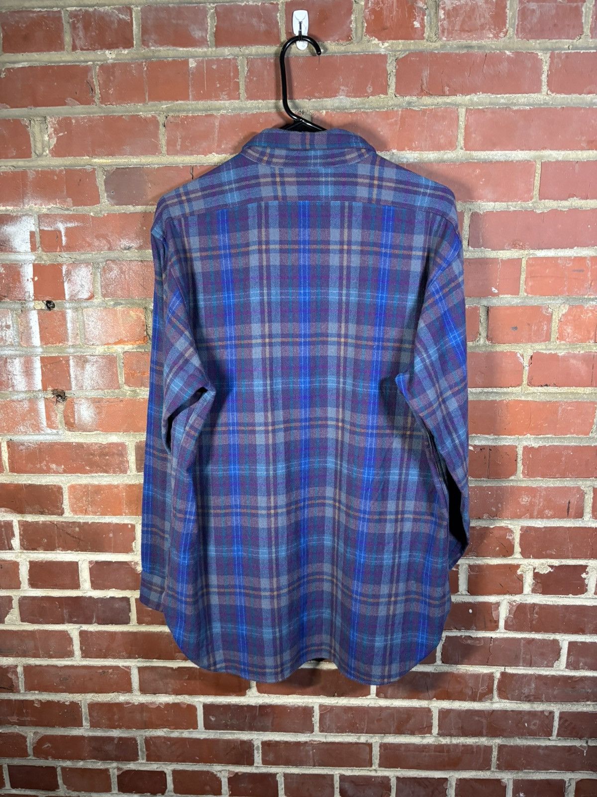 Pendleton Vintage 70s Pendleton Virgin Wool Plaid Flannel Button Up L Size US L / EU 52-54 / 3 - 9 Thumbnail