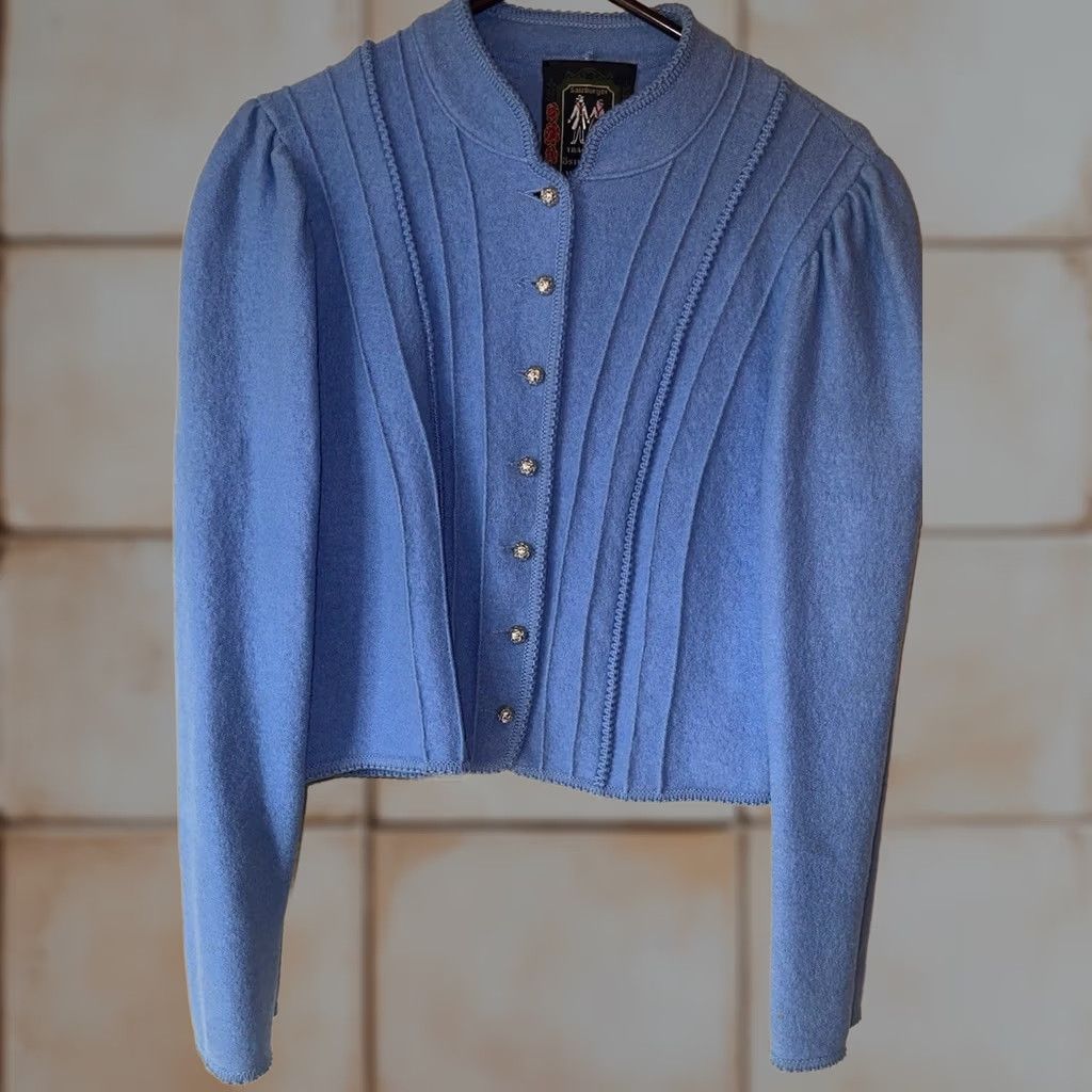 Vintage VINTAGE Salzburger Trachten Wenger Sweater Cardigan 148 Wool Women’s Osterreich Size M / US 6-8 / IT 42-44 - 1 Thumbnail