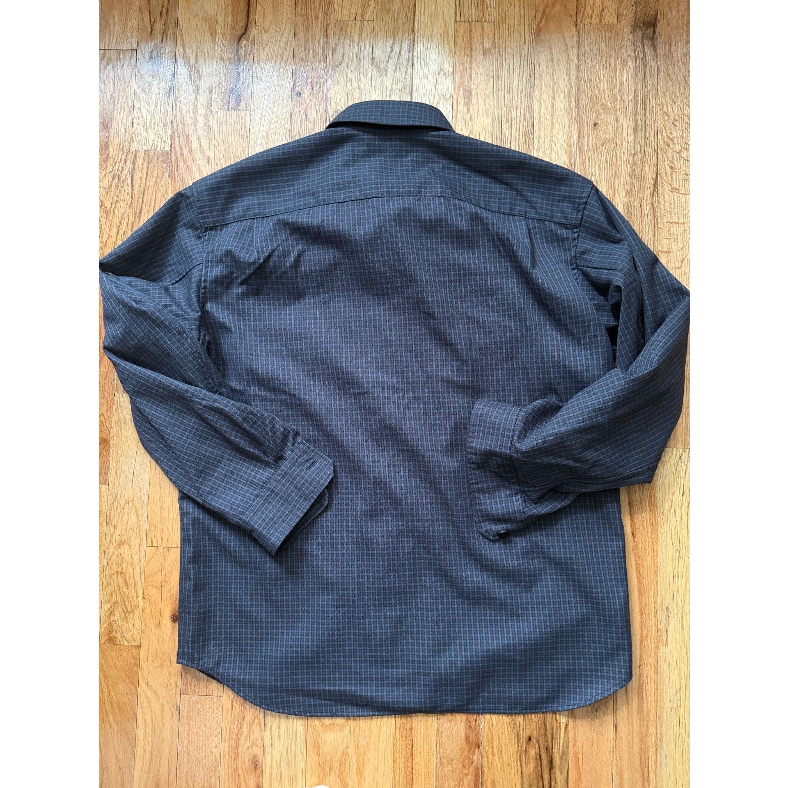 Uniqlo UNIQLO U Twill Work Oversized Shirt Medium Blue Brown Size US M / EU 48-50 / 2 - 4 Thumbnail