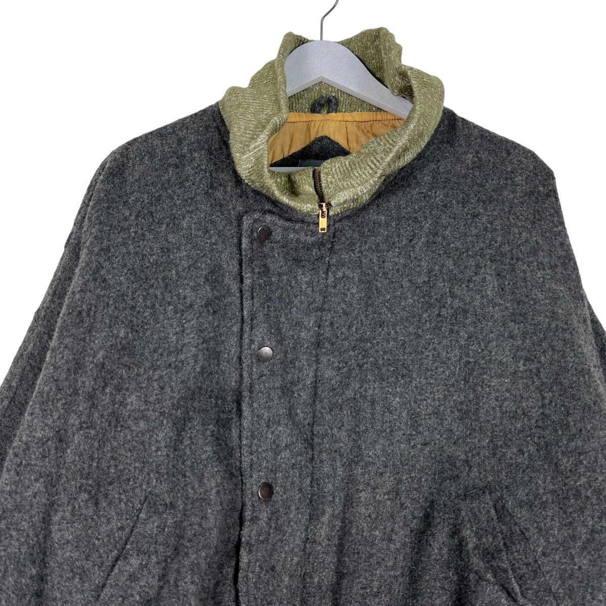 Japanese Brand 🔥 R & L INSPIRE BY ISSEY MIYAKE WOOL BOMBER JACKET Size US L / EU 52-54 / 3 - 3 Thumbnail