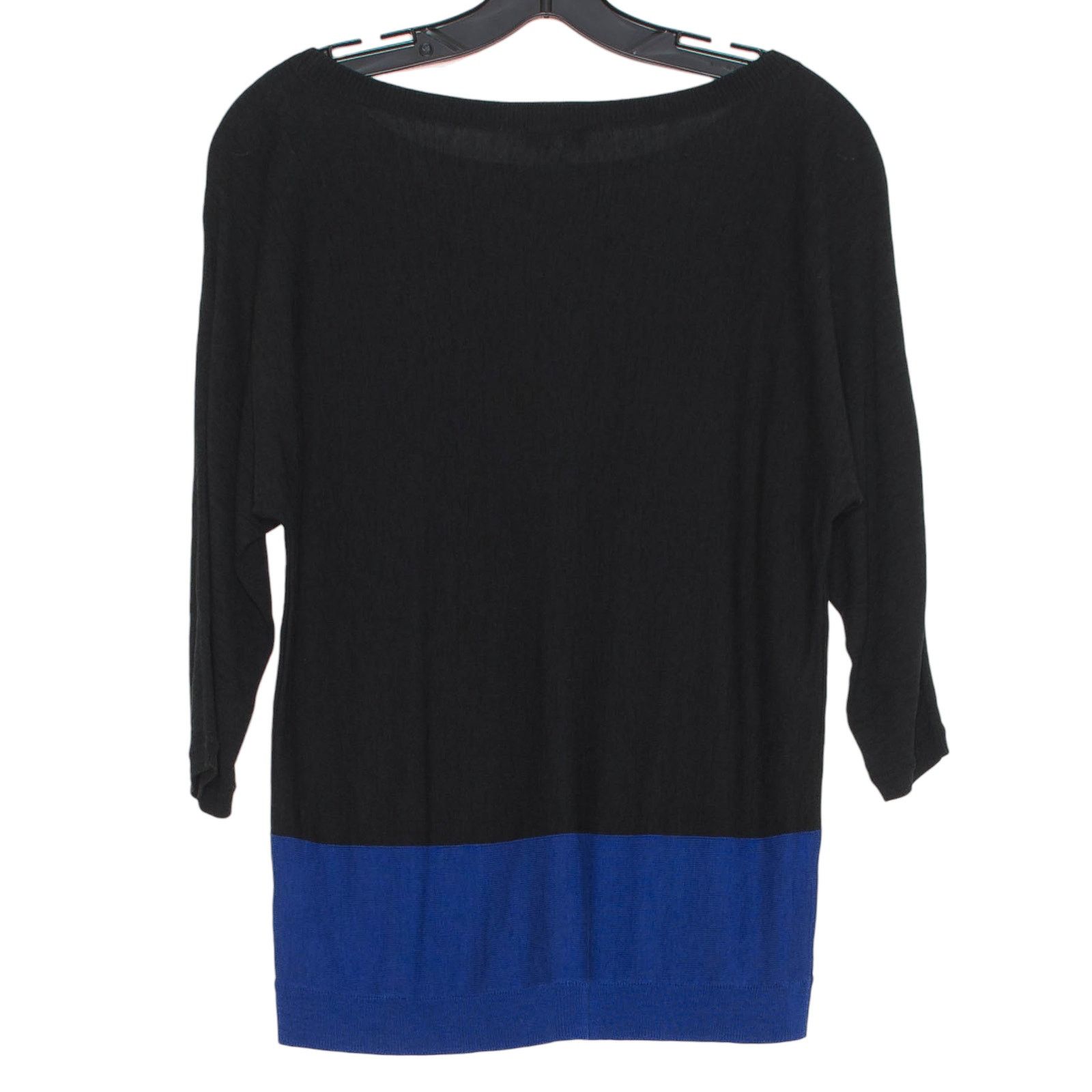 Talbots Talbots Colorblock Top Black Blue LP Minimalist Quiet Luxury Size L / US 10 / IT 46 - 2 Thumbnail