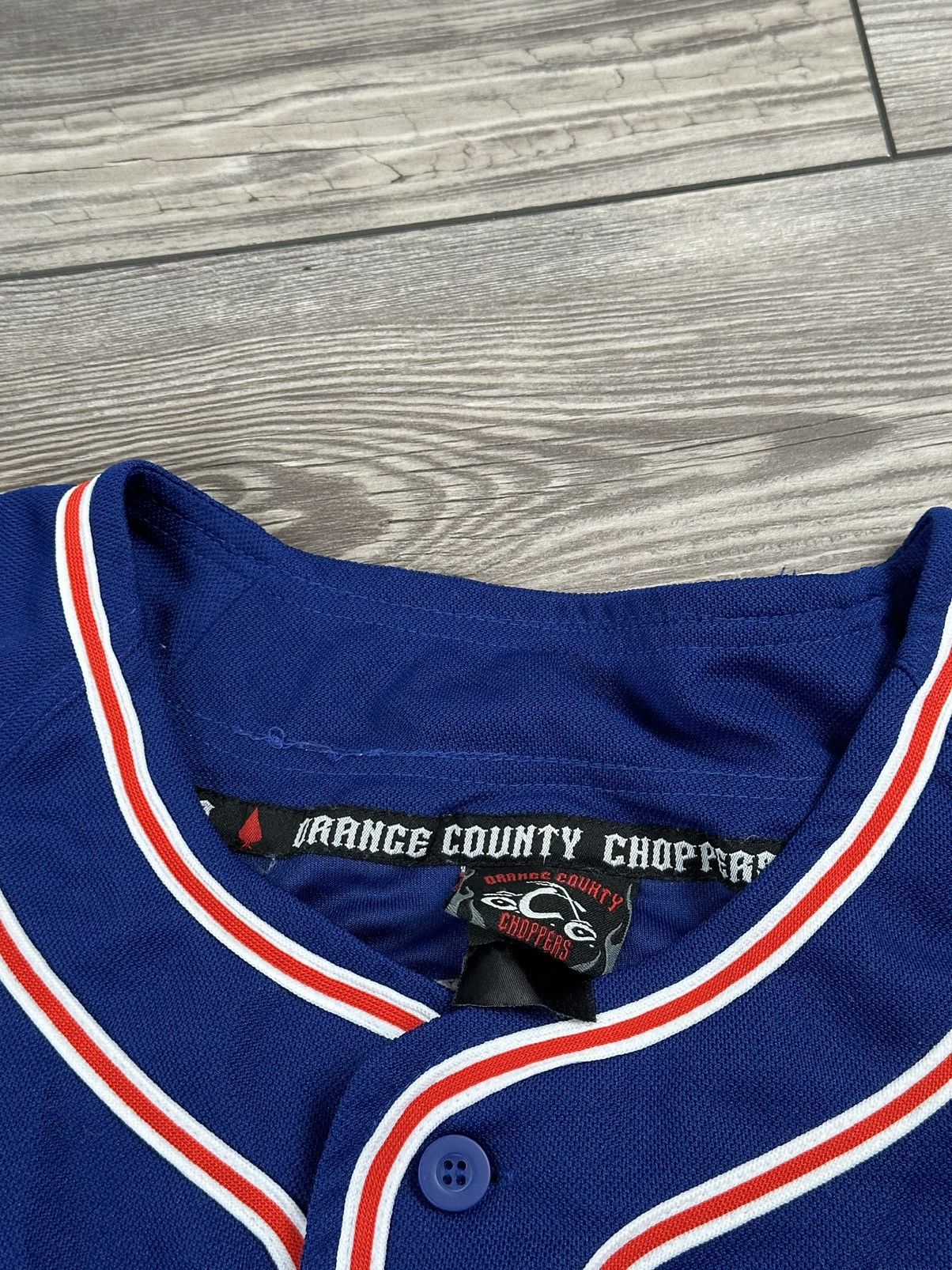West Coast Choppers Vintage Y2K Orange County Choppers New York Baseball Jersey Size US L / EU 52-54 / 3 - 5 Thumbnail